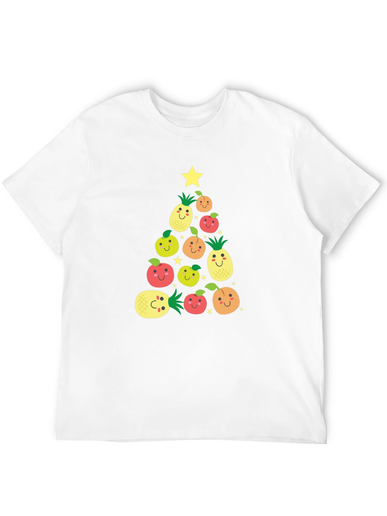 Festive Fruit Christmas Tree Graphic Tee