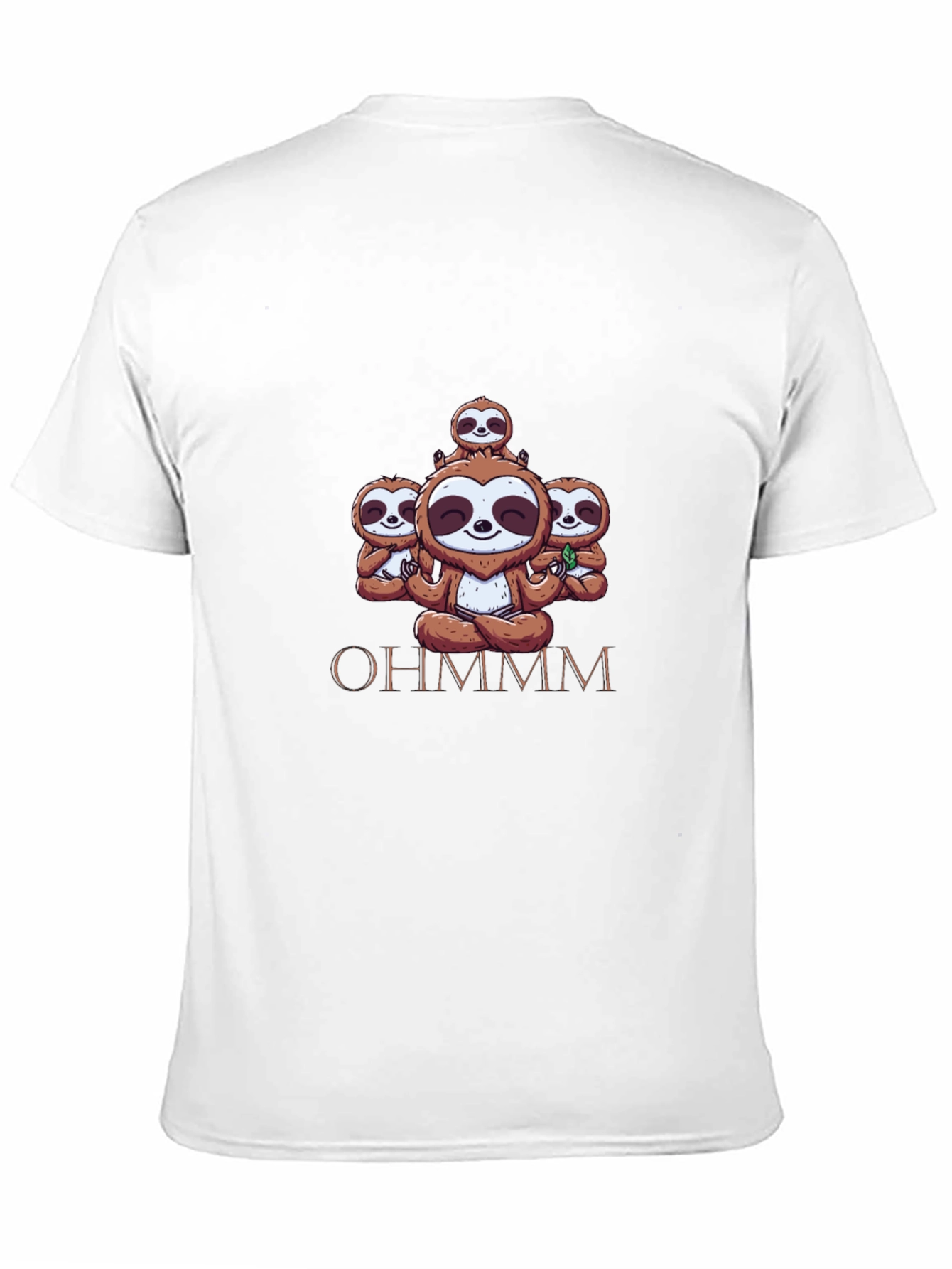 Ohm Sloth Meditation Black Tee