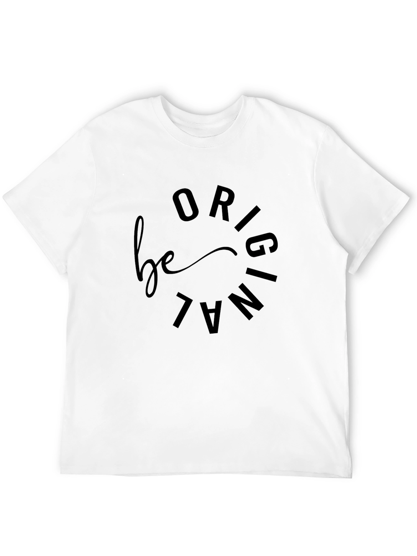 Be Original Black Graphic Tee