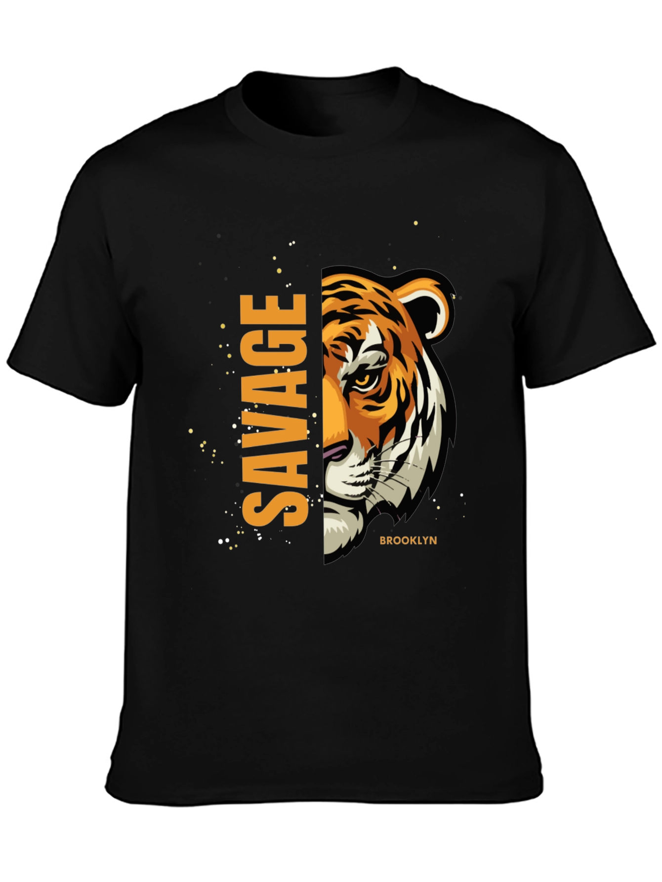 Savage Brooklyn Graphic Tee - Fierce Tiger Print
