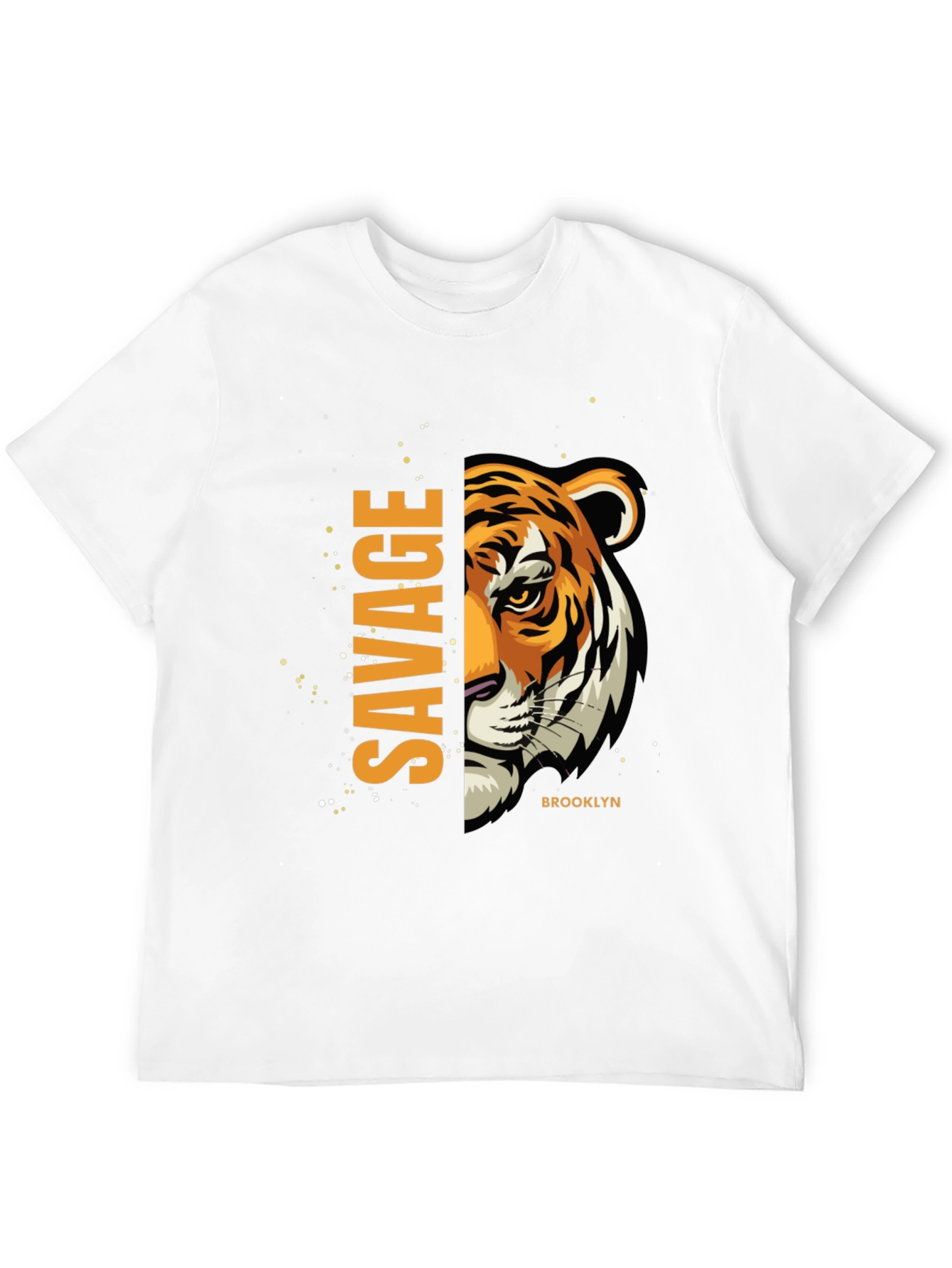 Savage Brooklyn Graphic Tee - Fierce Tiger Print