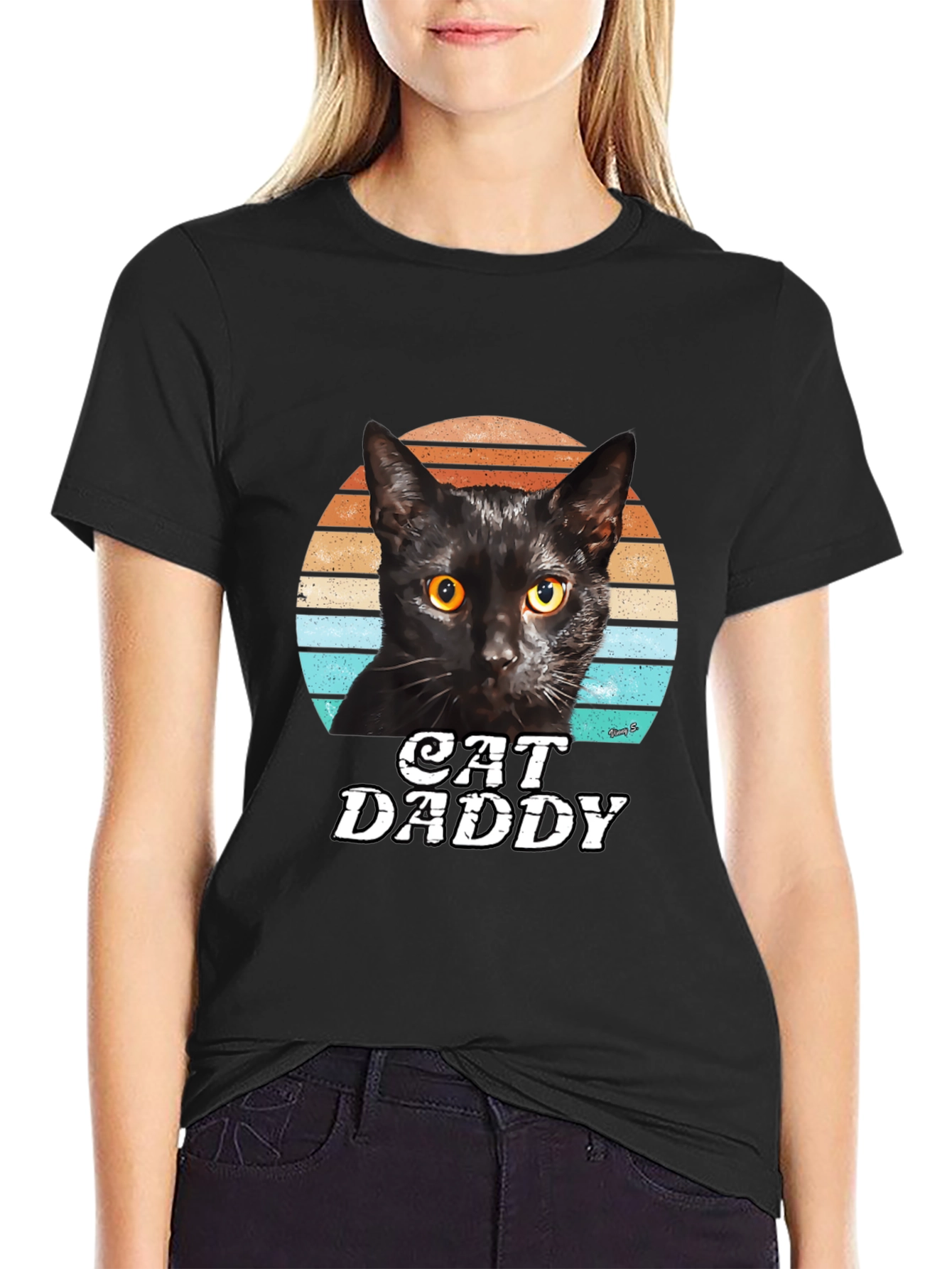 Cat Daddy Black T-Shirt