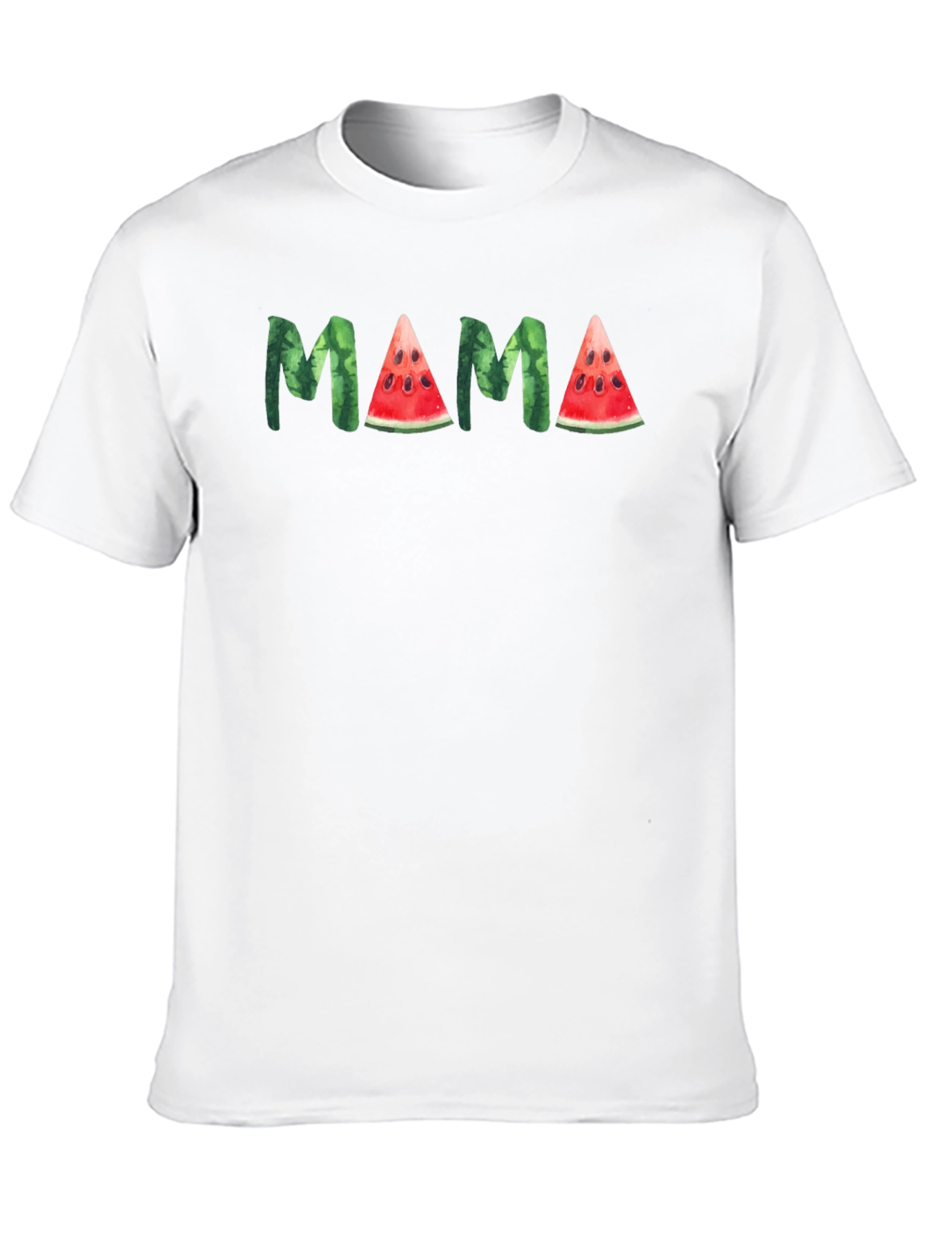 Mama Watermelon Graphic Tee - Fun Summer Shirt
