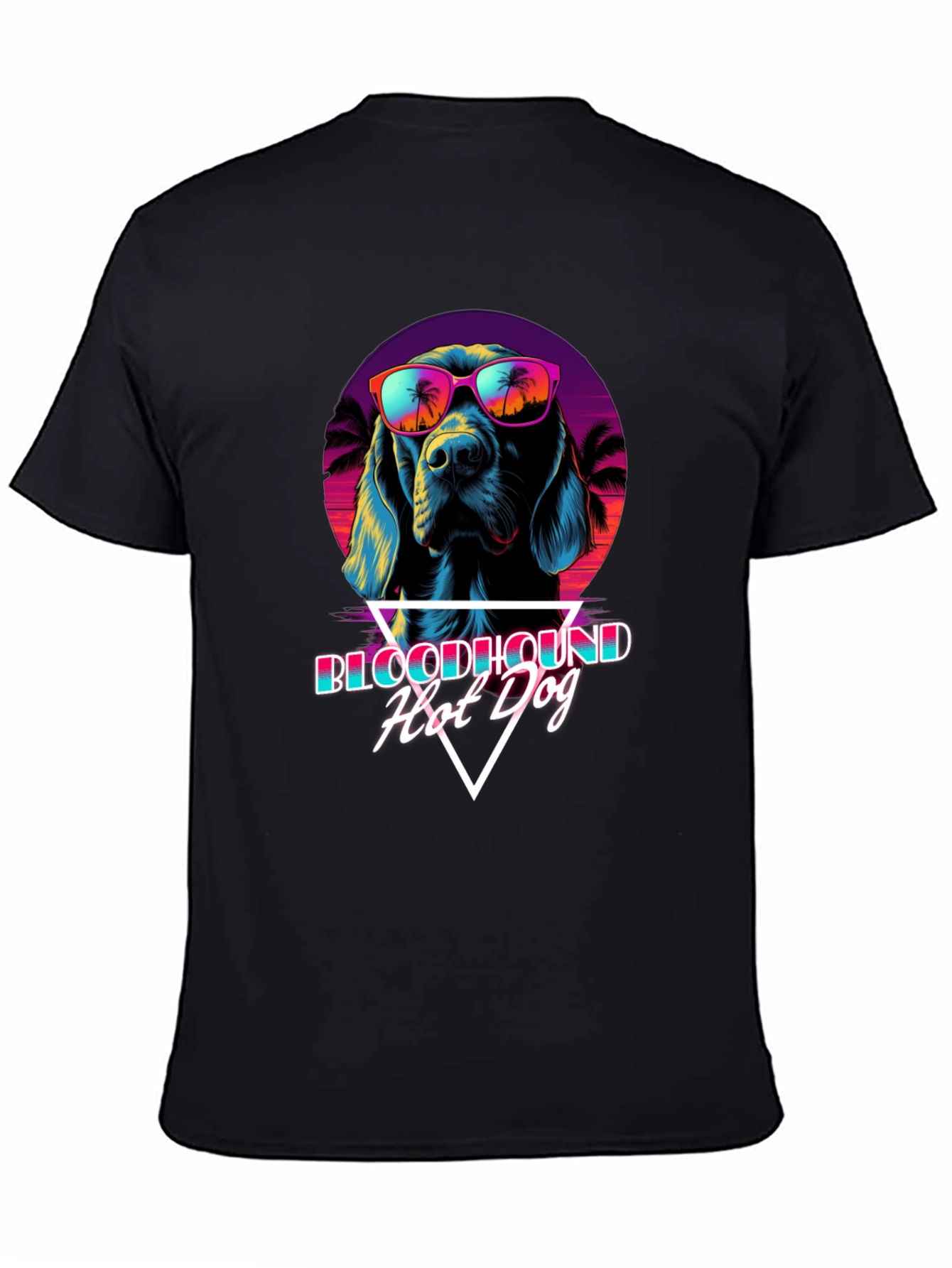 Retro Bloodhound Hot Dog Graphic Tee