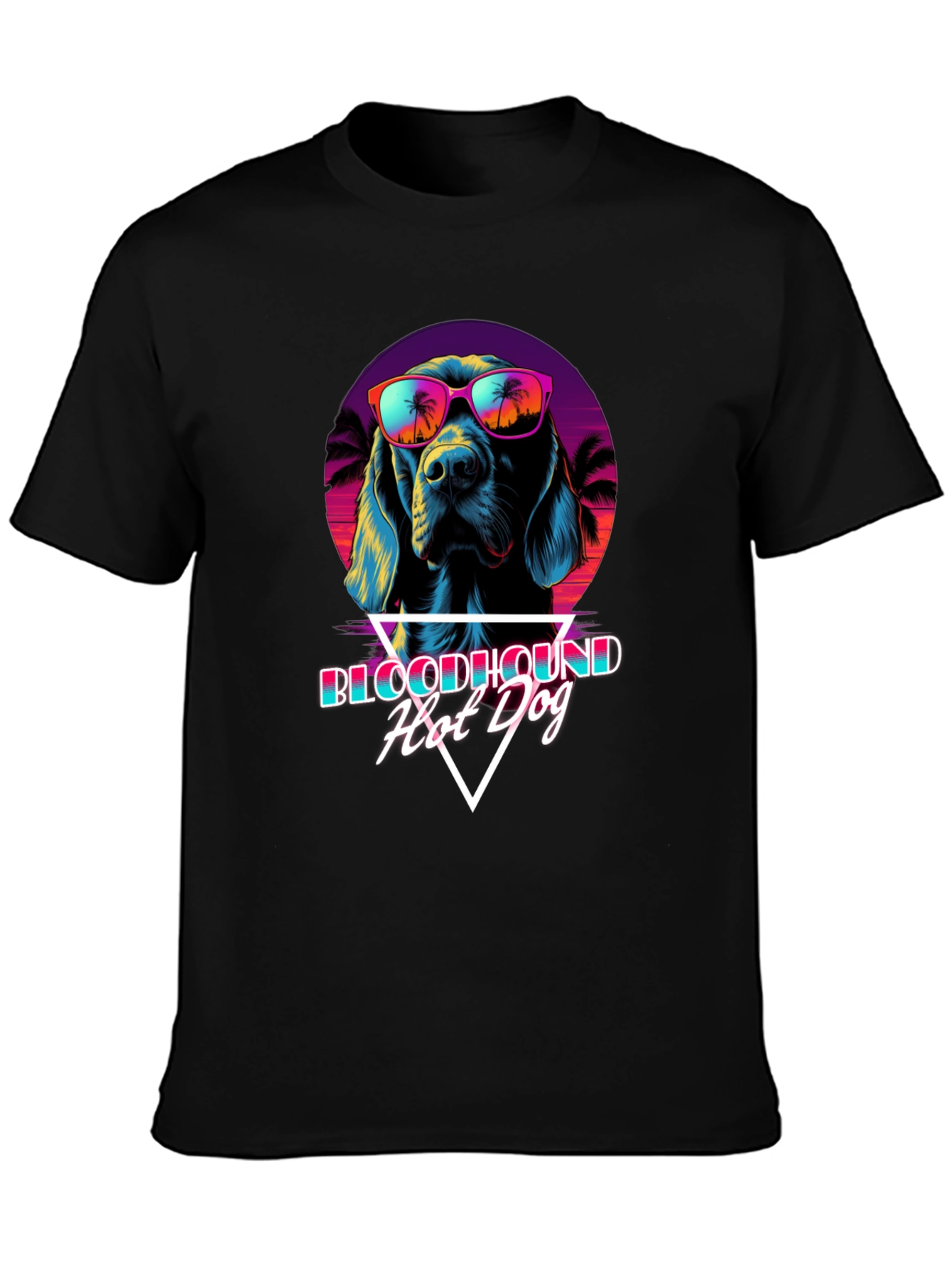 Retro Bloodhound Hot Dog Graphic Tee