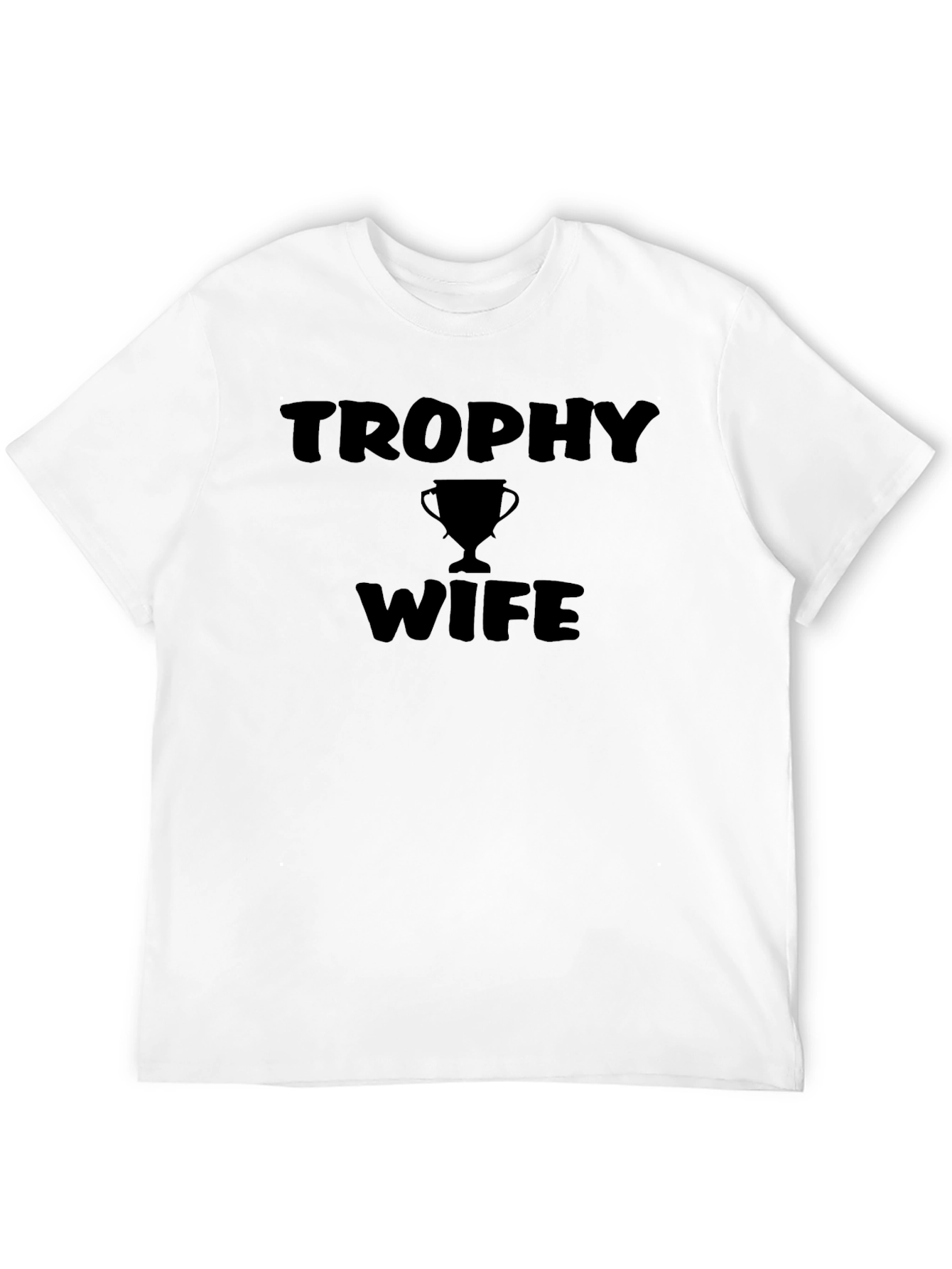 Trophy Wife Graphic Tee - Black Cotton T-Shirt