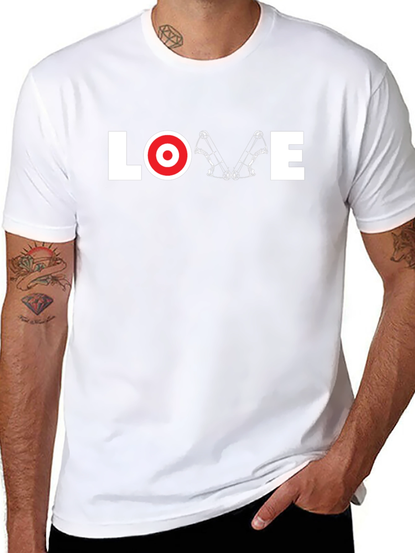 Love Archery T-Shirt - Black Graphic Tee