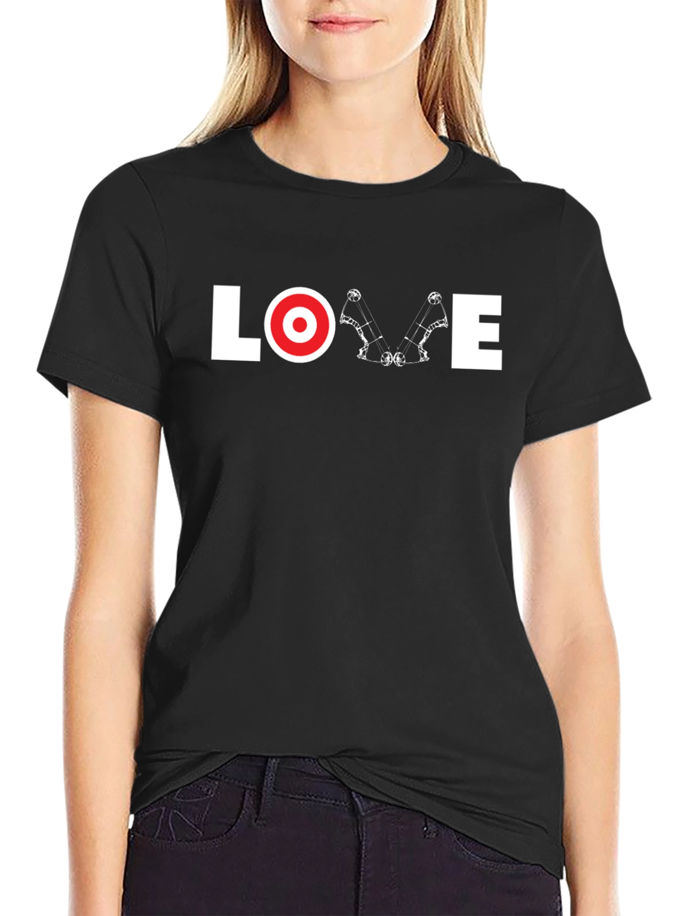 Love Archery T-Shirt - Black Graphic Tee