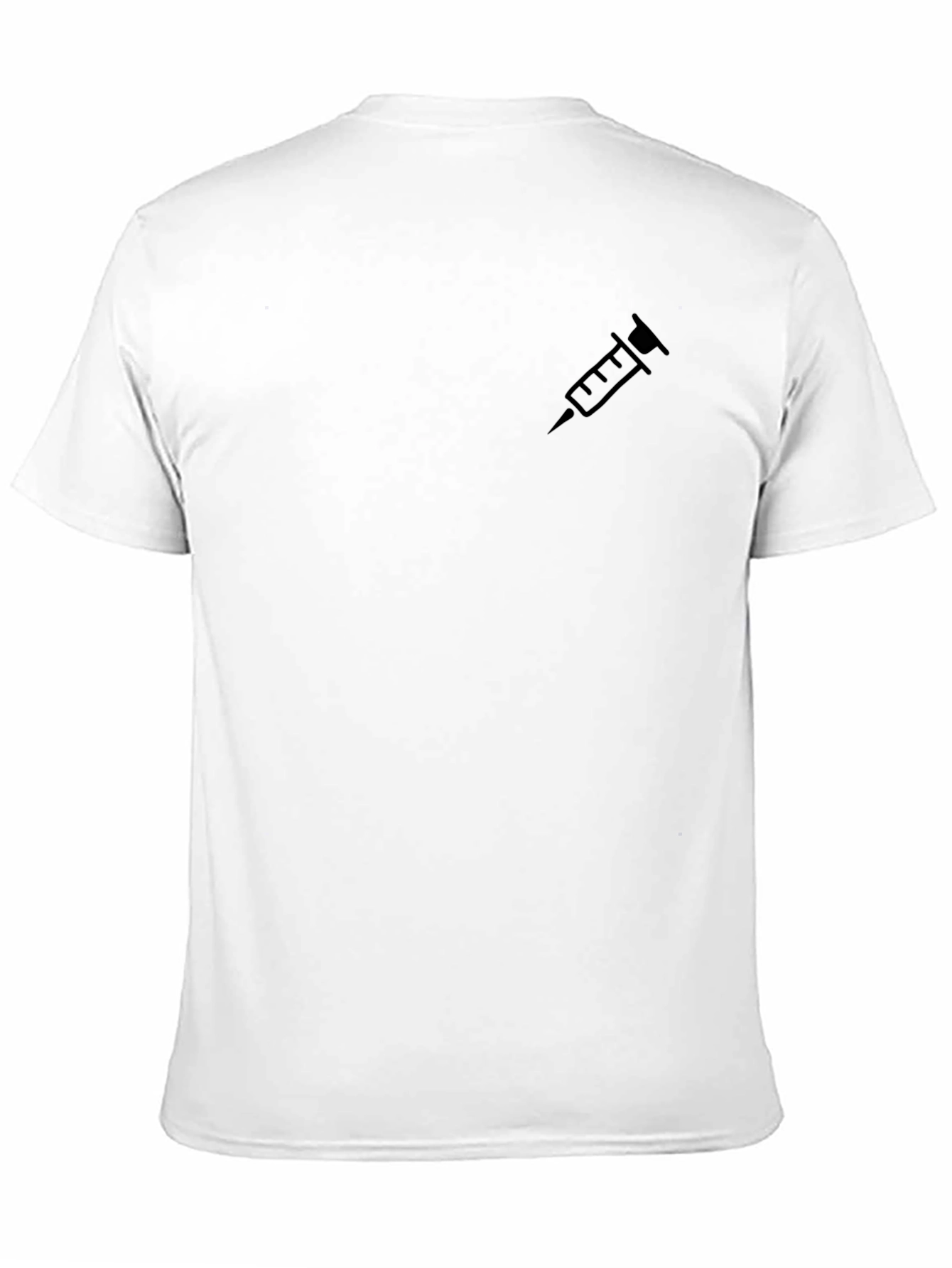 Injection Syringe Graphic Tee - Black Cotton T-Shirt