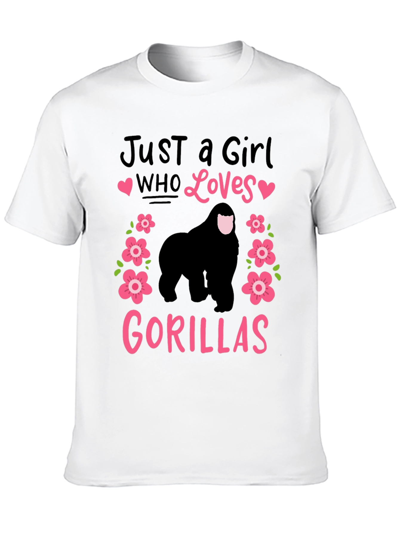 Just a Girl Who Loves Gorillas T-Shirt