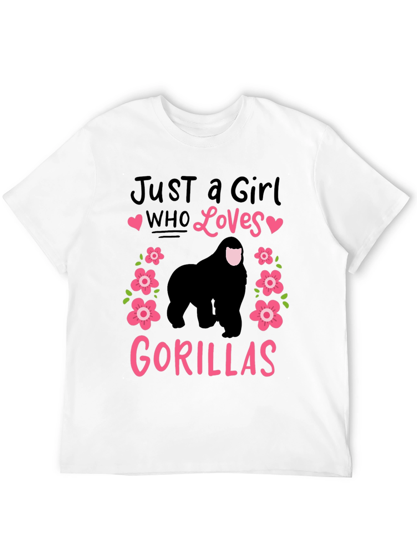 Just a Girl Who Loves Gorillas T-Shirt