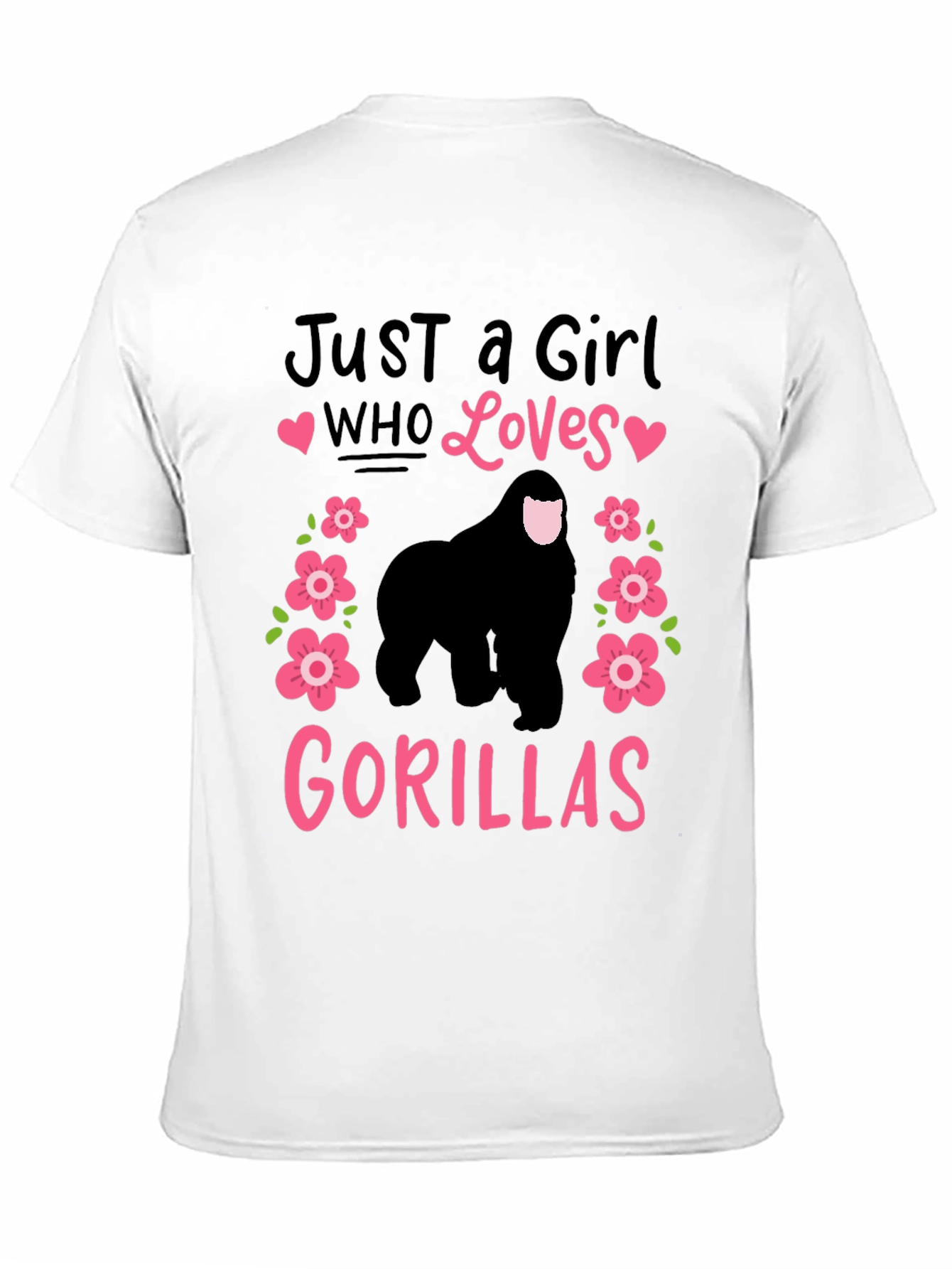 Just a Girl Who Loves Gorillas T-Shirt