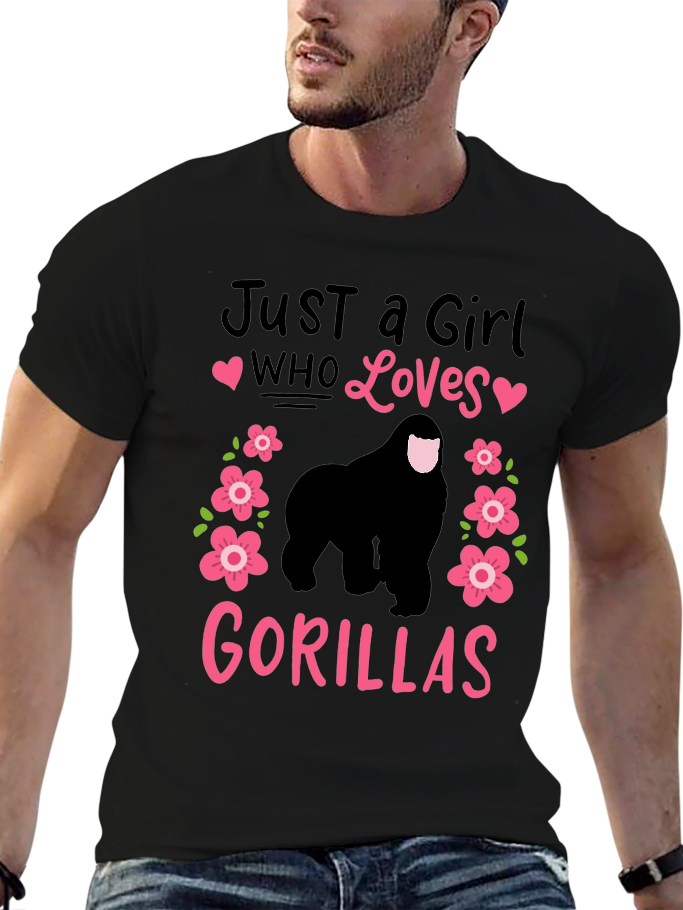Just a Girl Who Loves Gorillas T-Shirt