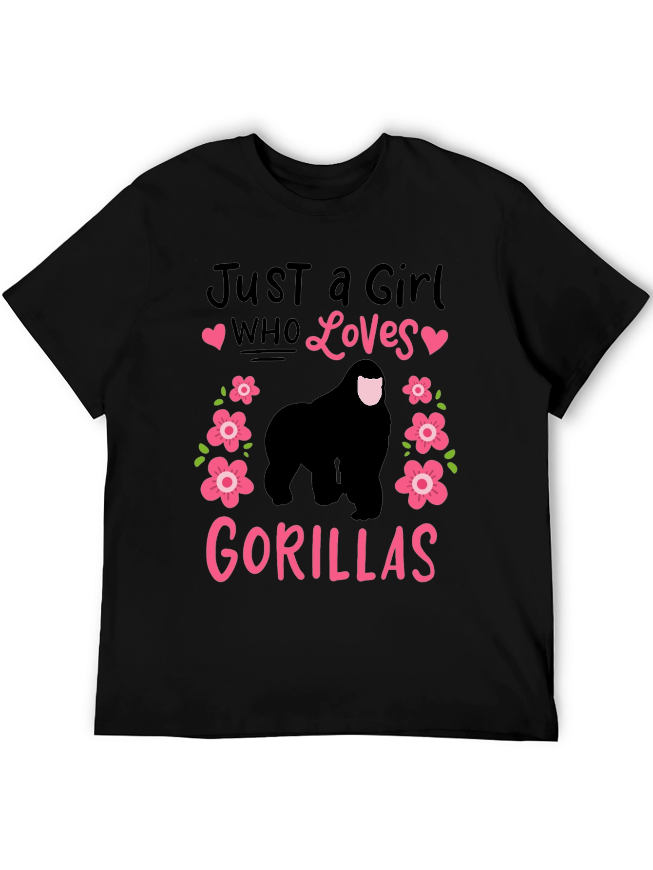 Just a Girl Who Loves Gorillas T-Shirt