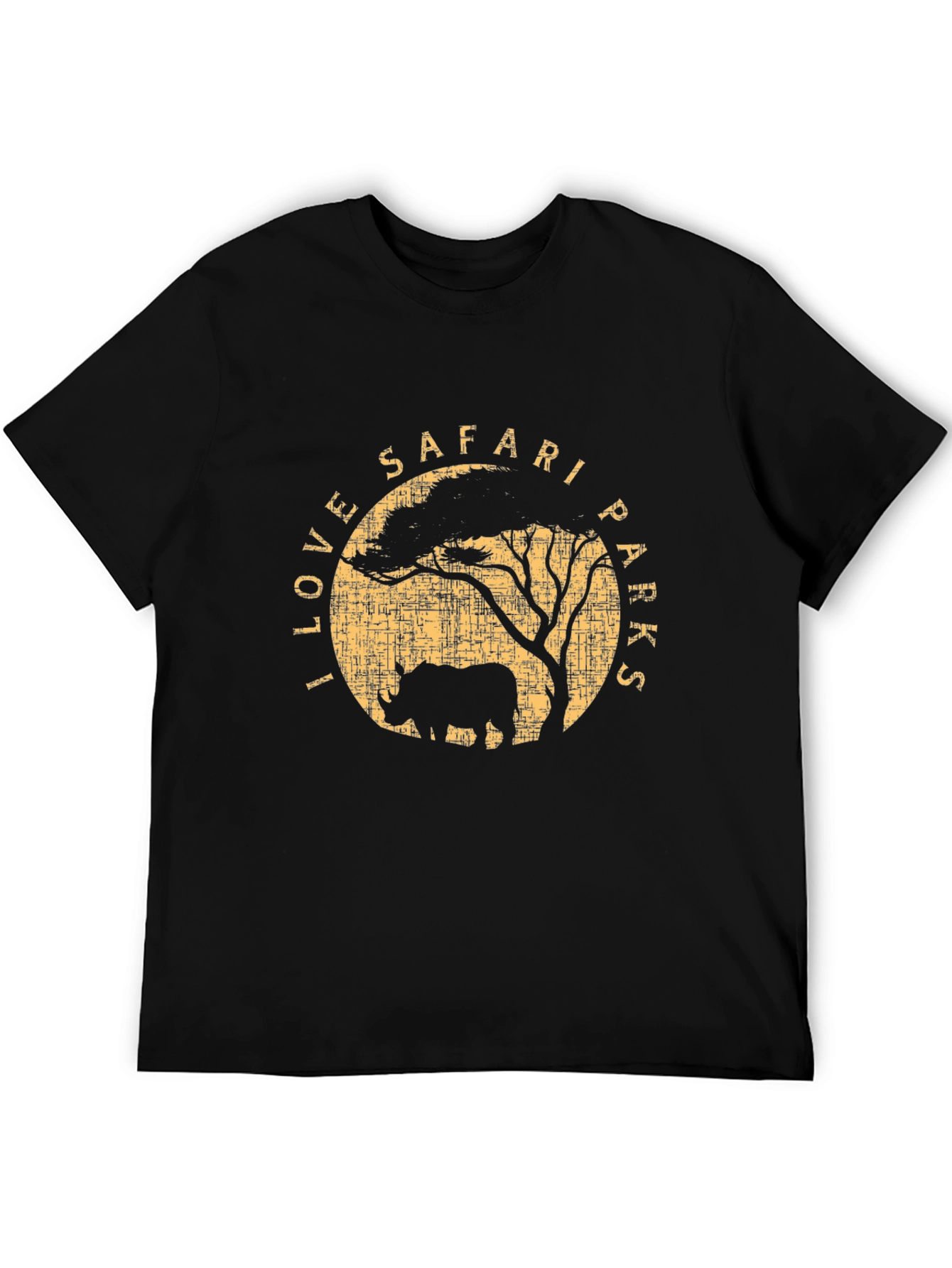 I Love Safari Parks T-Shirt - Black