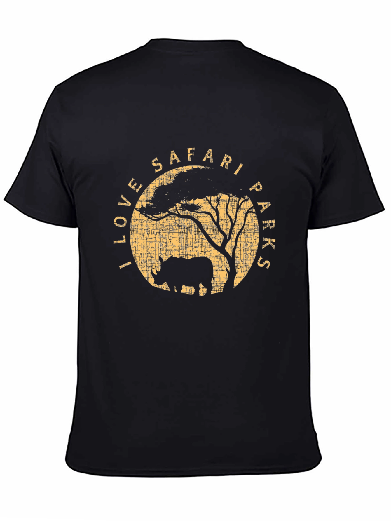 I Love Safari Parks T-Shirt - Black