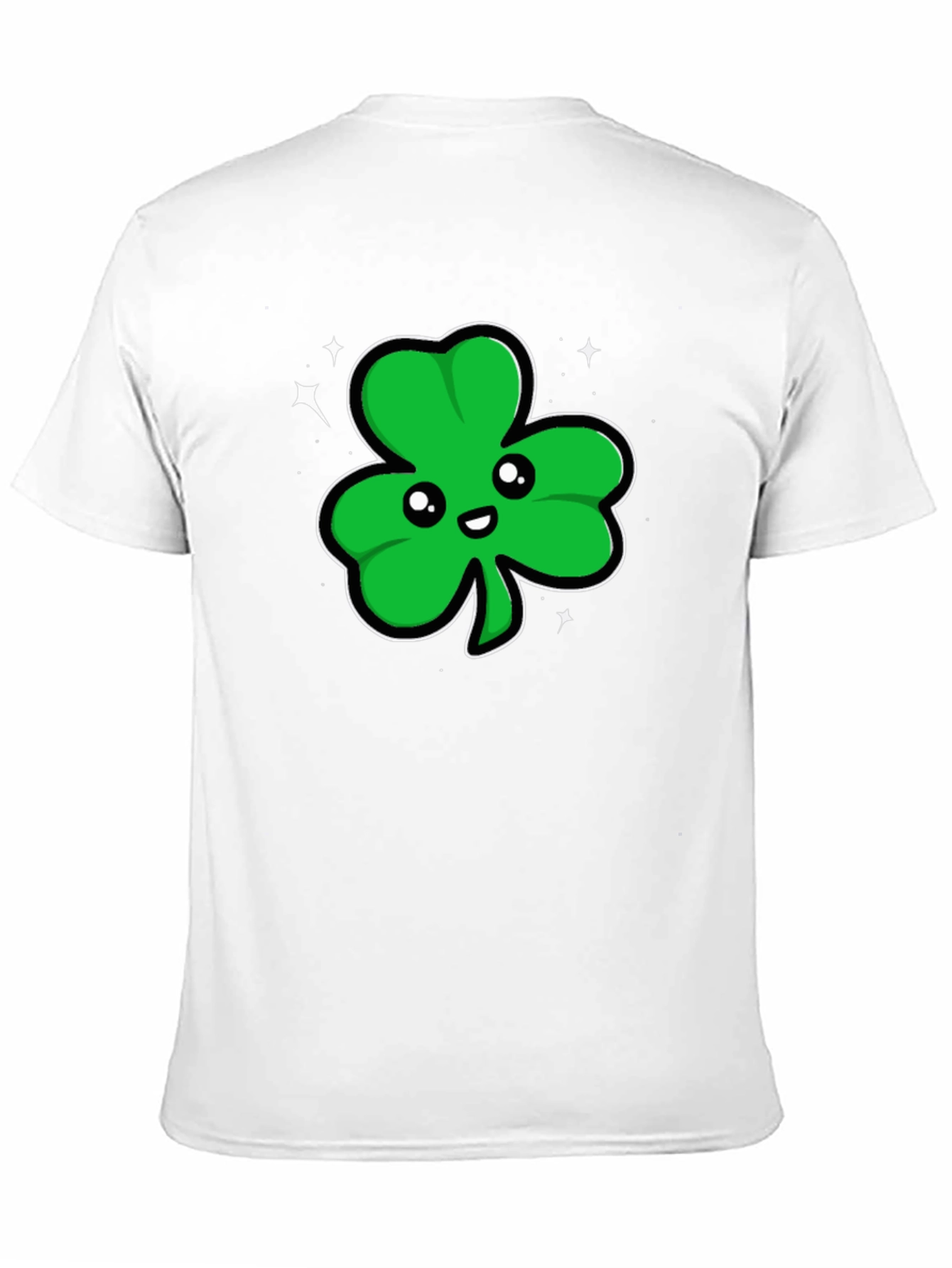 Lucky Shamrock T-Shirt - Mens Black Tee