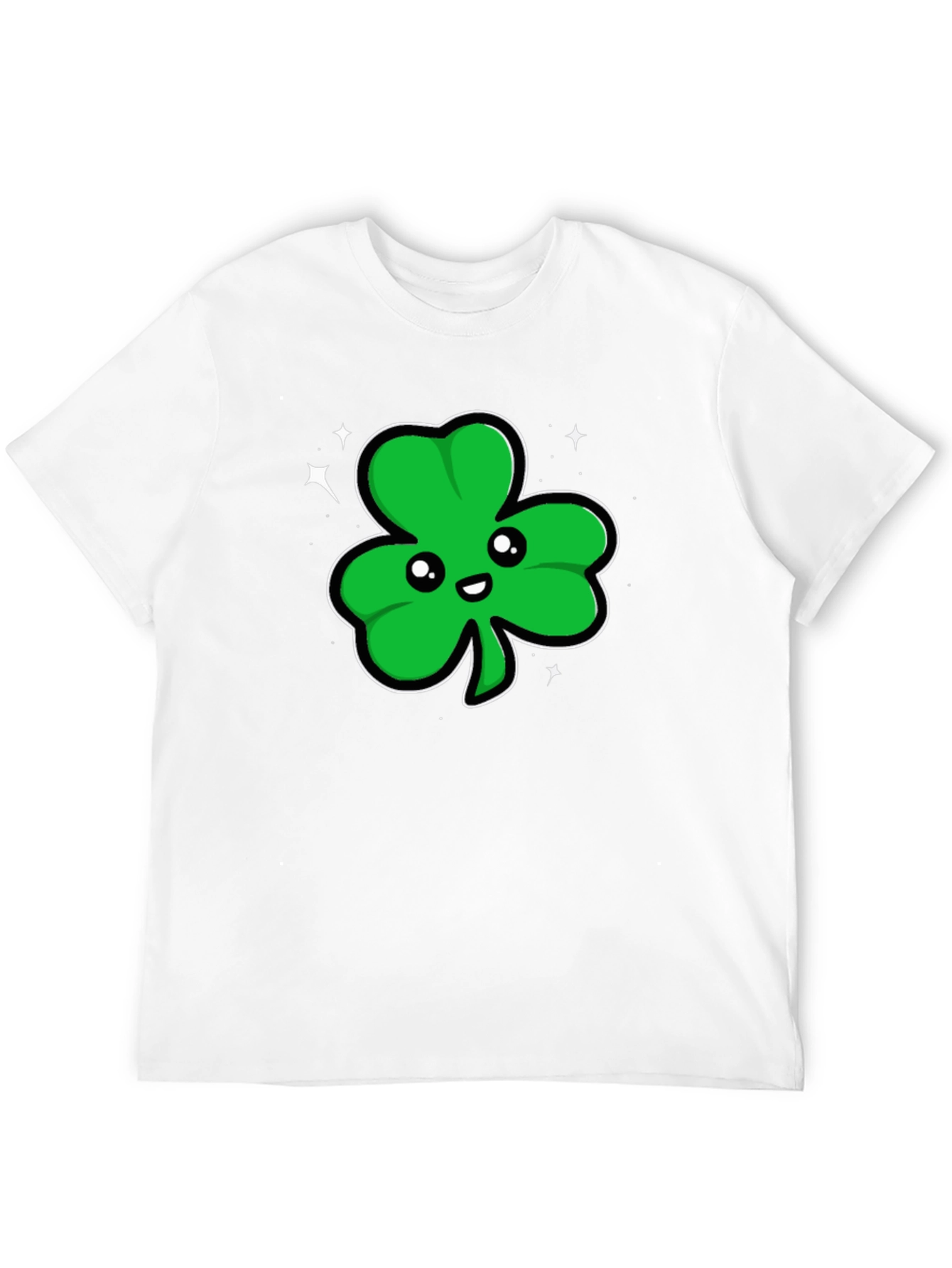 Lucky Shamrock T-Shirt - Mens Black Tee