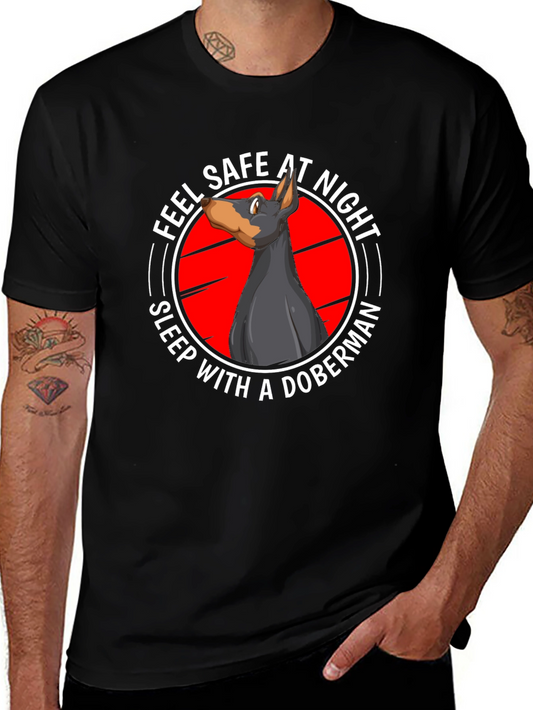 Feel Safe at Night Doberman T-Shirt