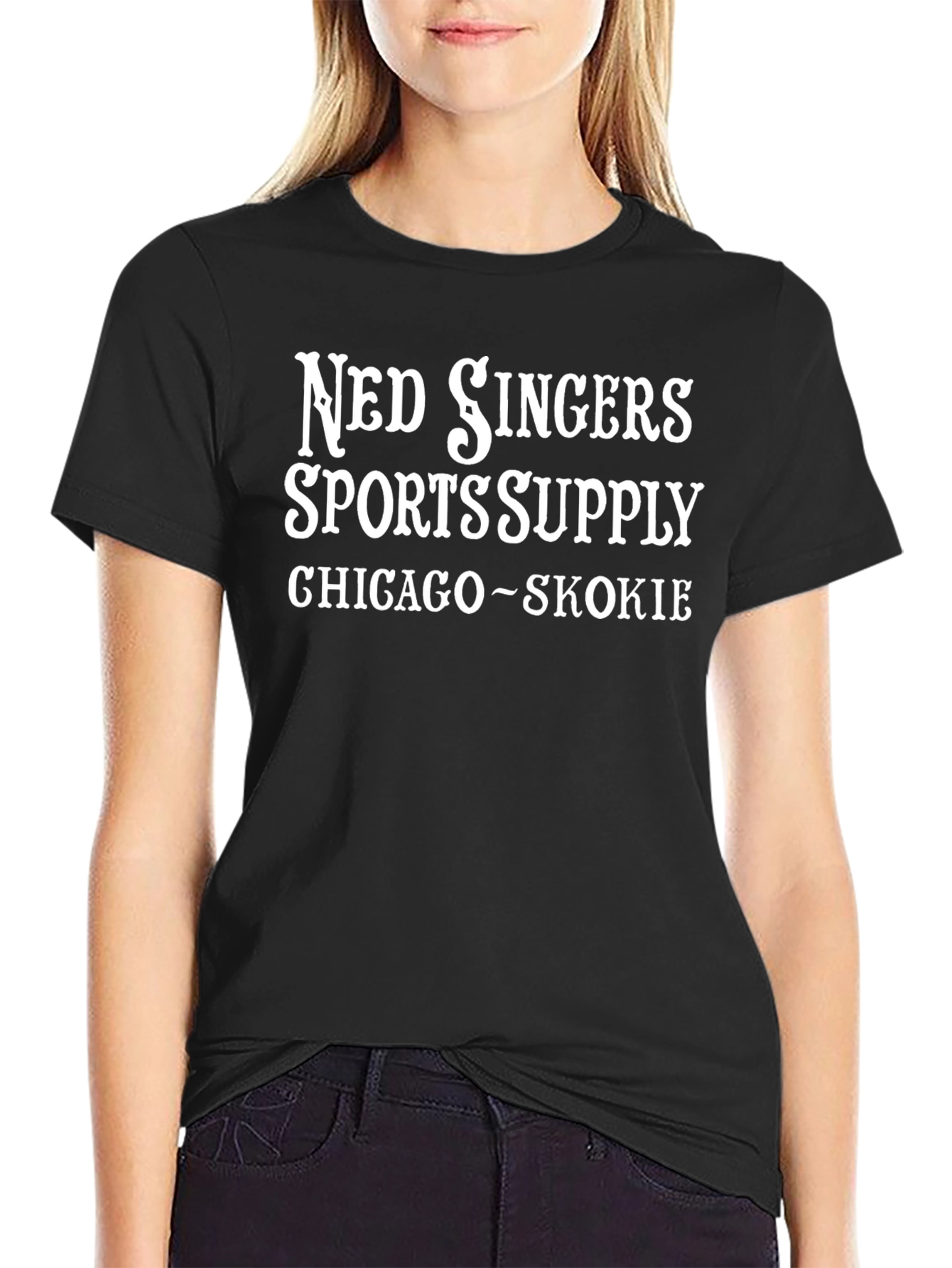 Ned Singers Sports Supply Black Graphic Tee