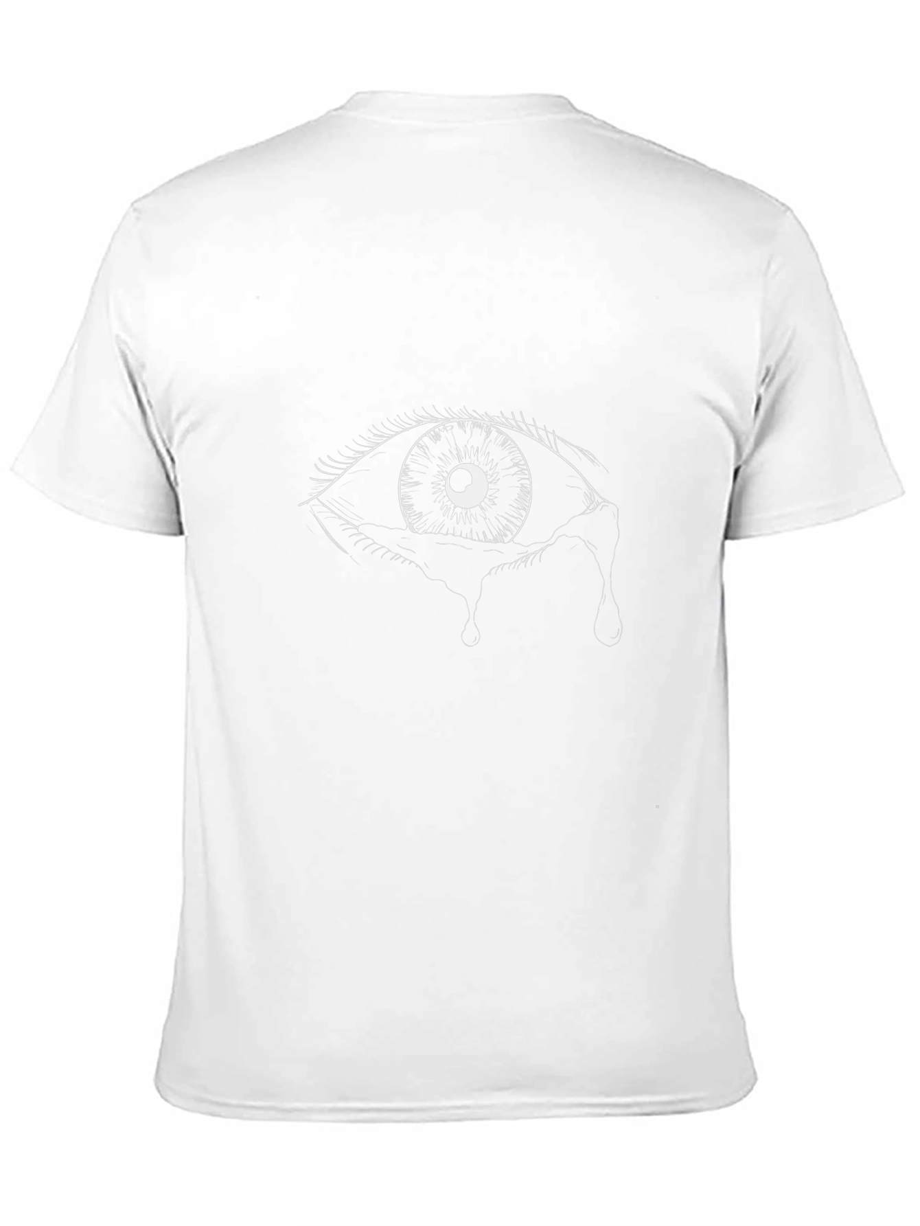 Tearful Eye Graphic Tee - Stylish Black T-Shirt