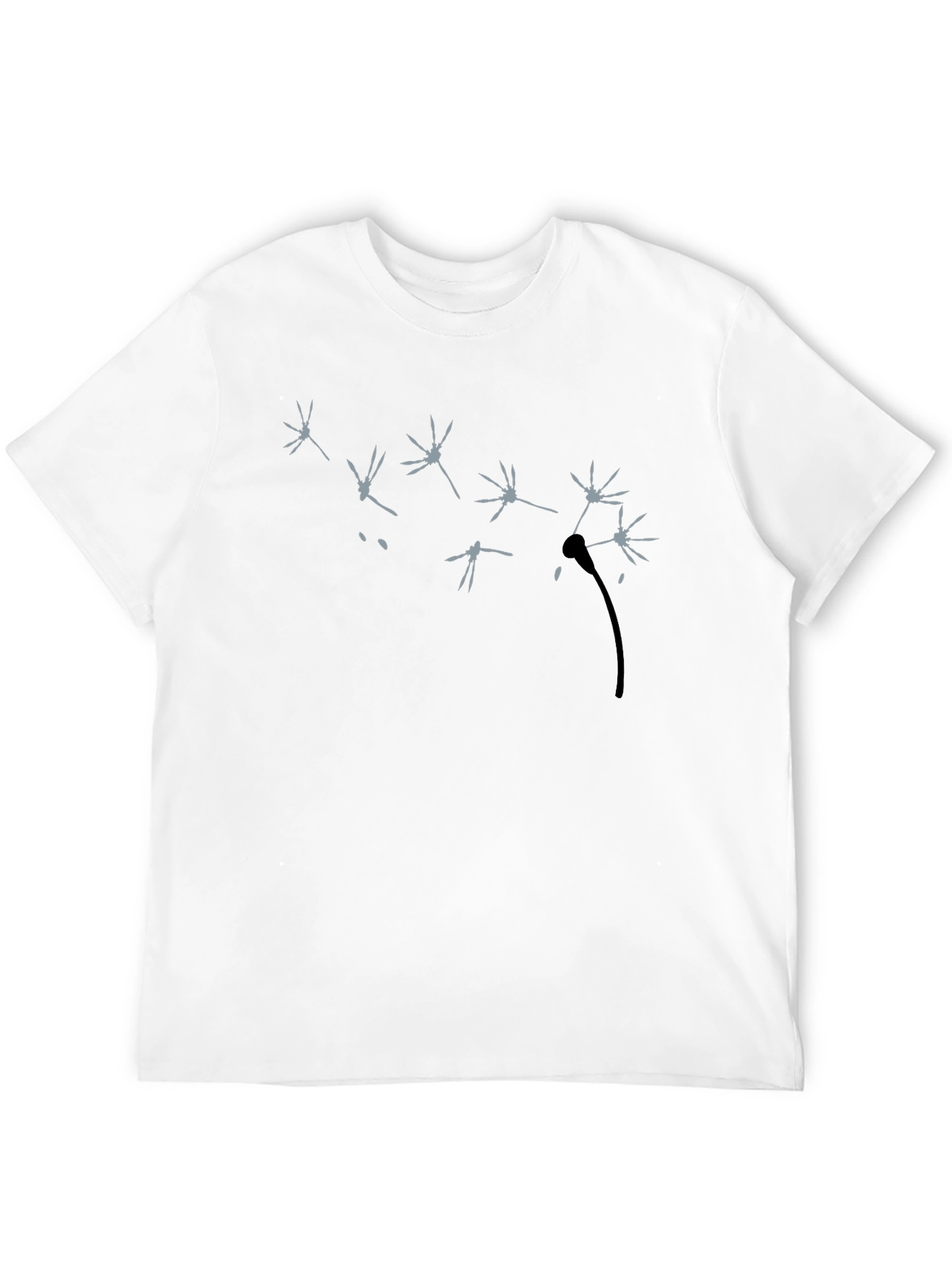 Dandelion Graphic Black T-Shirt