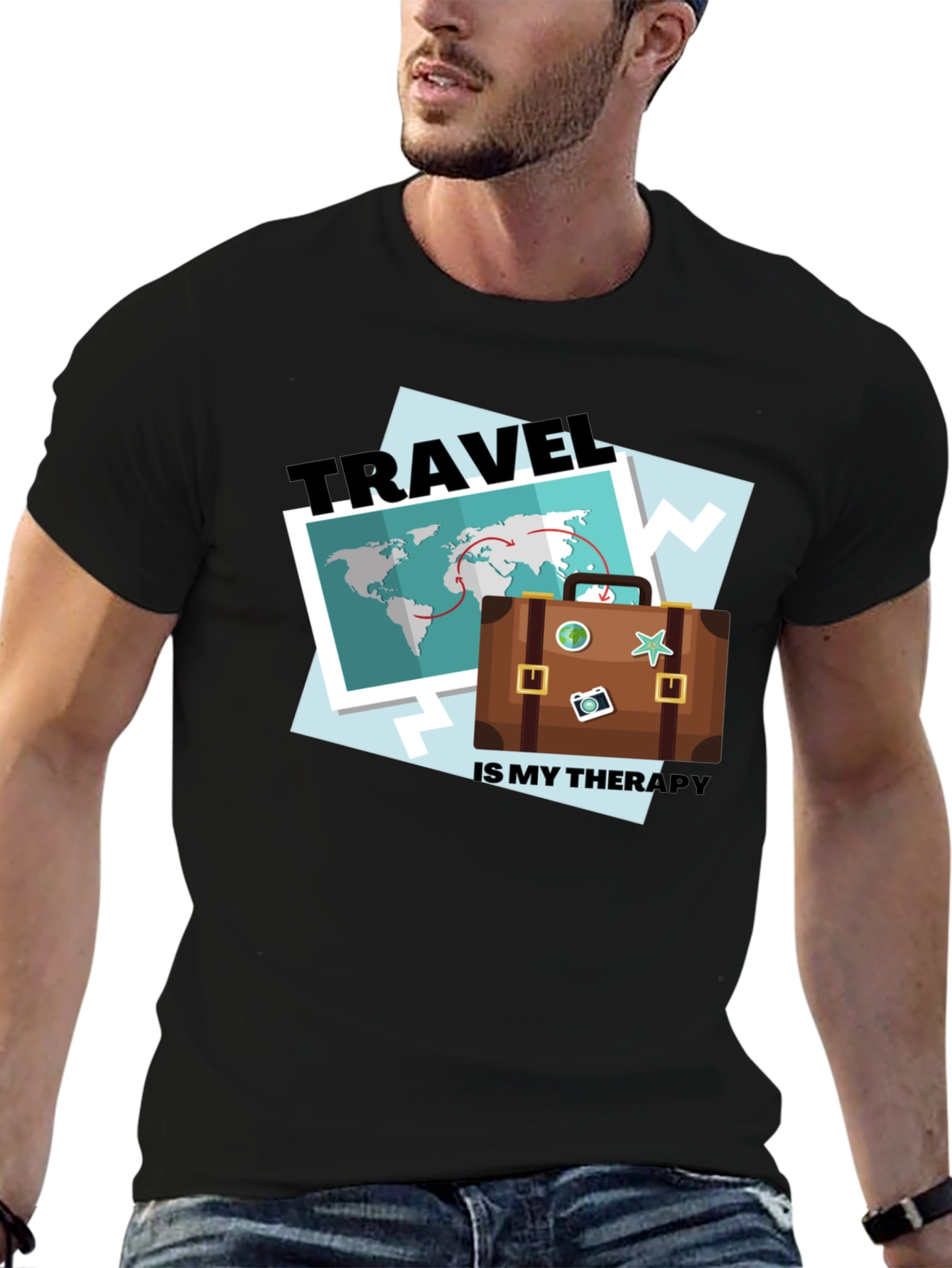 Travel Therapy T-Shirt - Adventure Awaits!