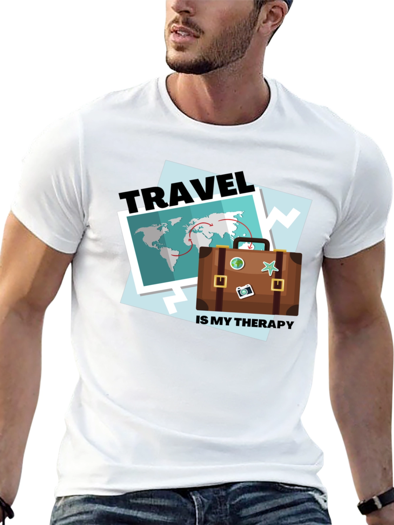 Travel Therapy T-Shirt - Adventure Awaits!