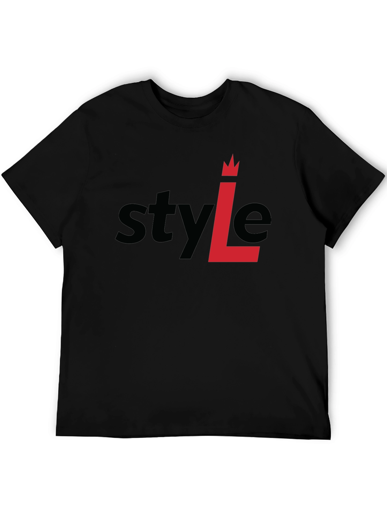 Stylish Black T-Shirt - Style L Design
