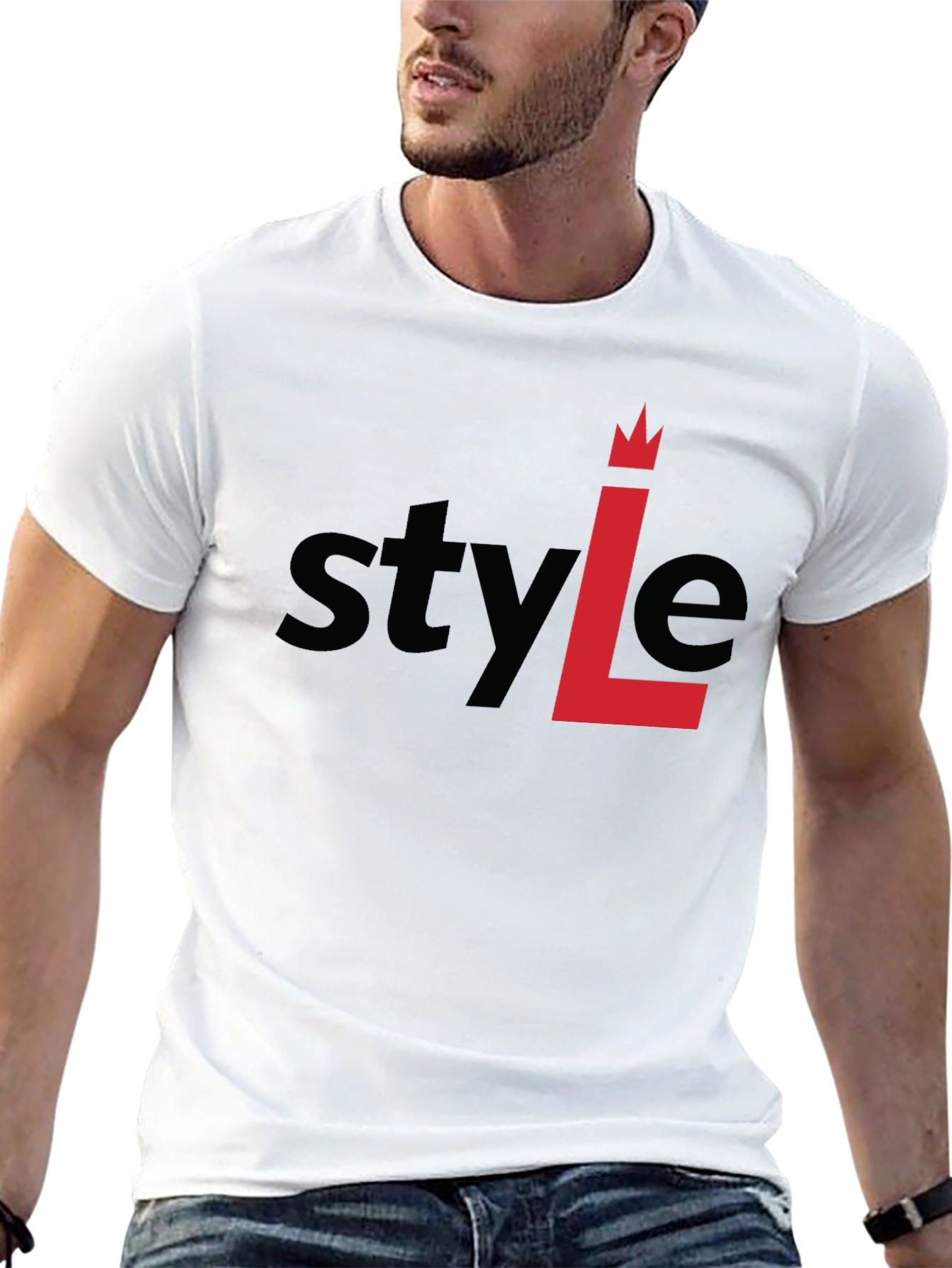 Stylish Black T-Shirt - Style L Design