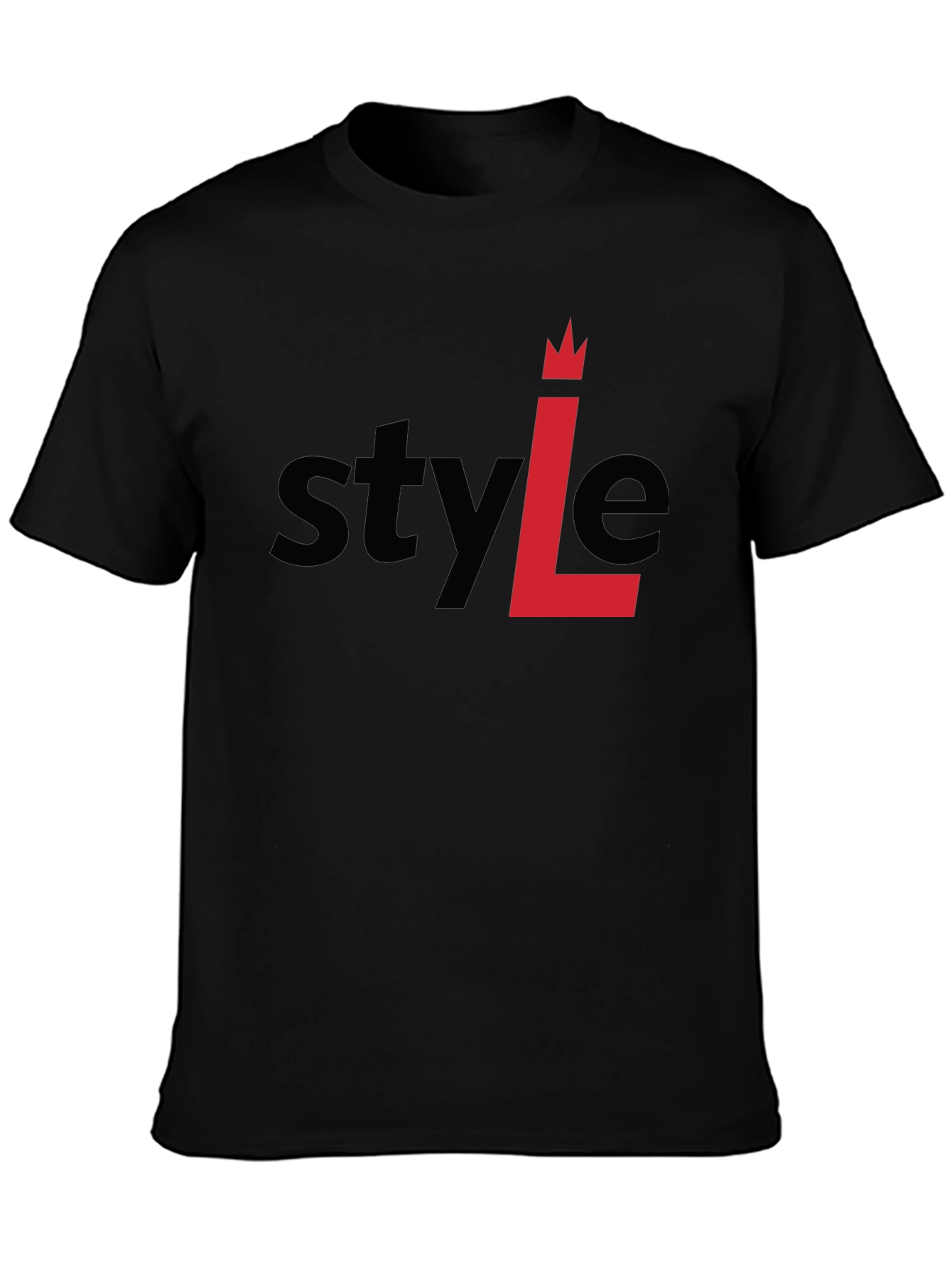 Stylish Black T-Shirt - Style L Design