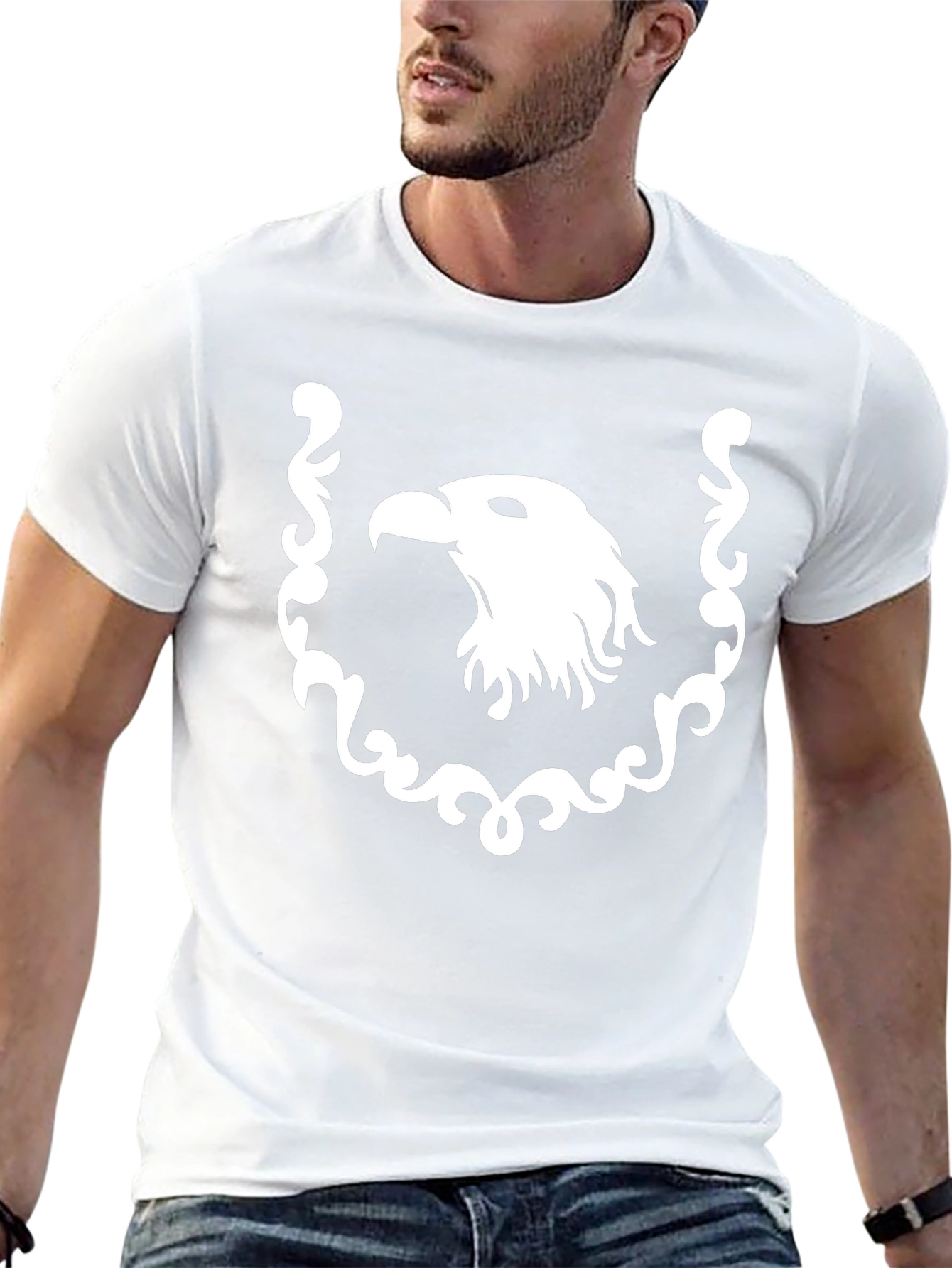 Black Eagle Graphic Tee - Stylish Menswear