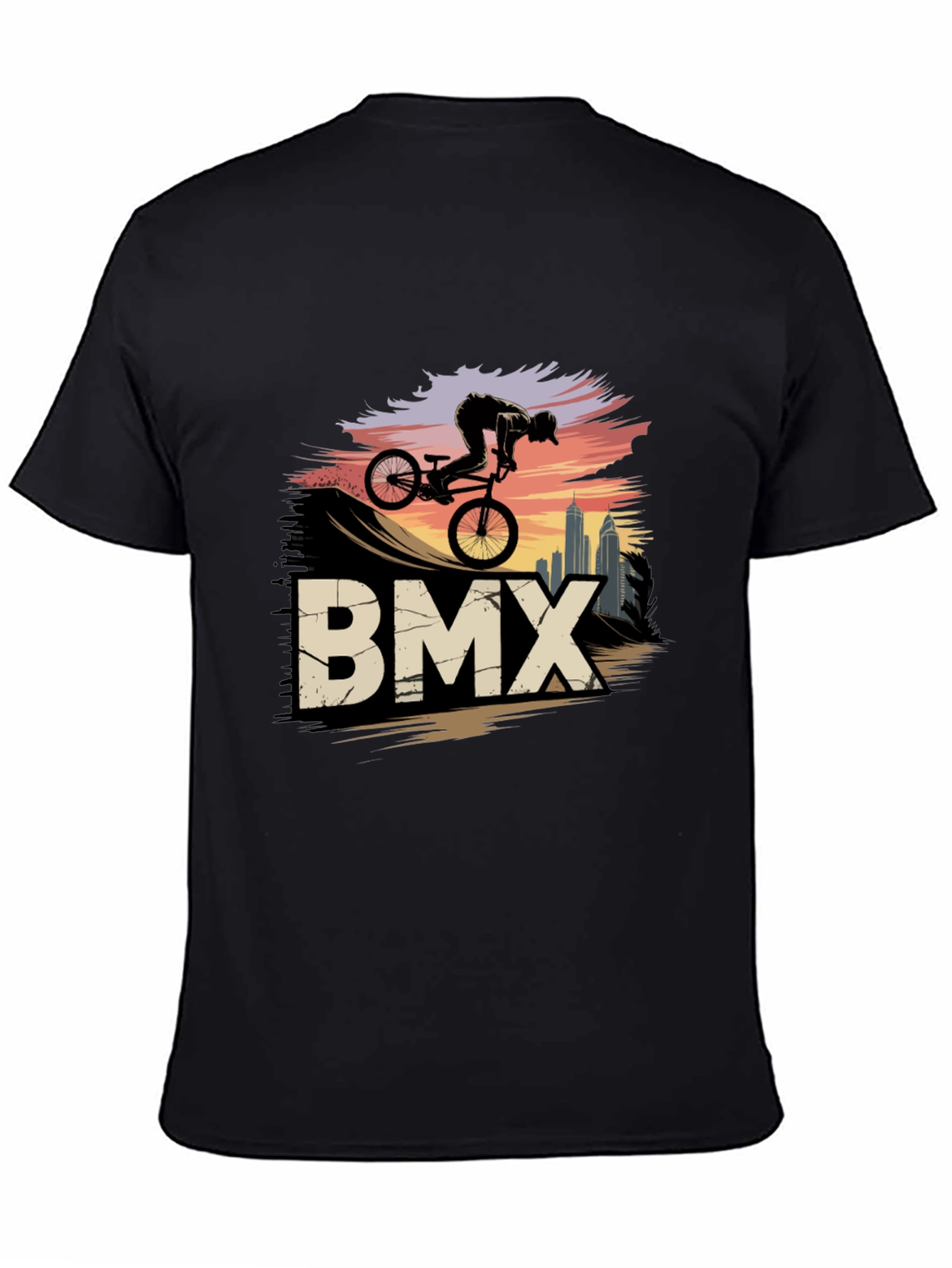 BMX Rider Graphic Tee - Urban Style Shirt