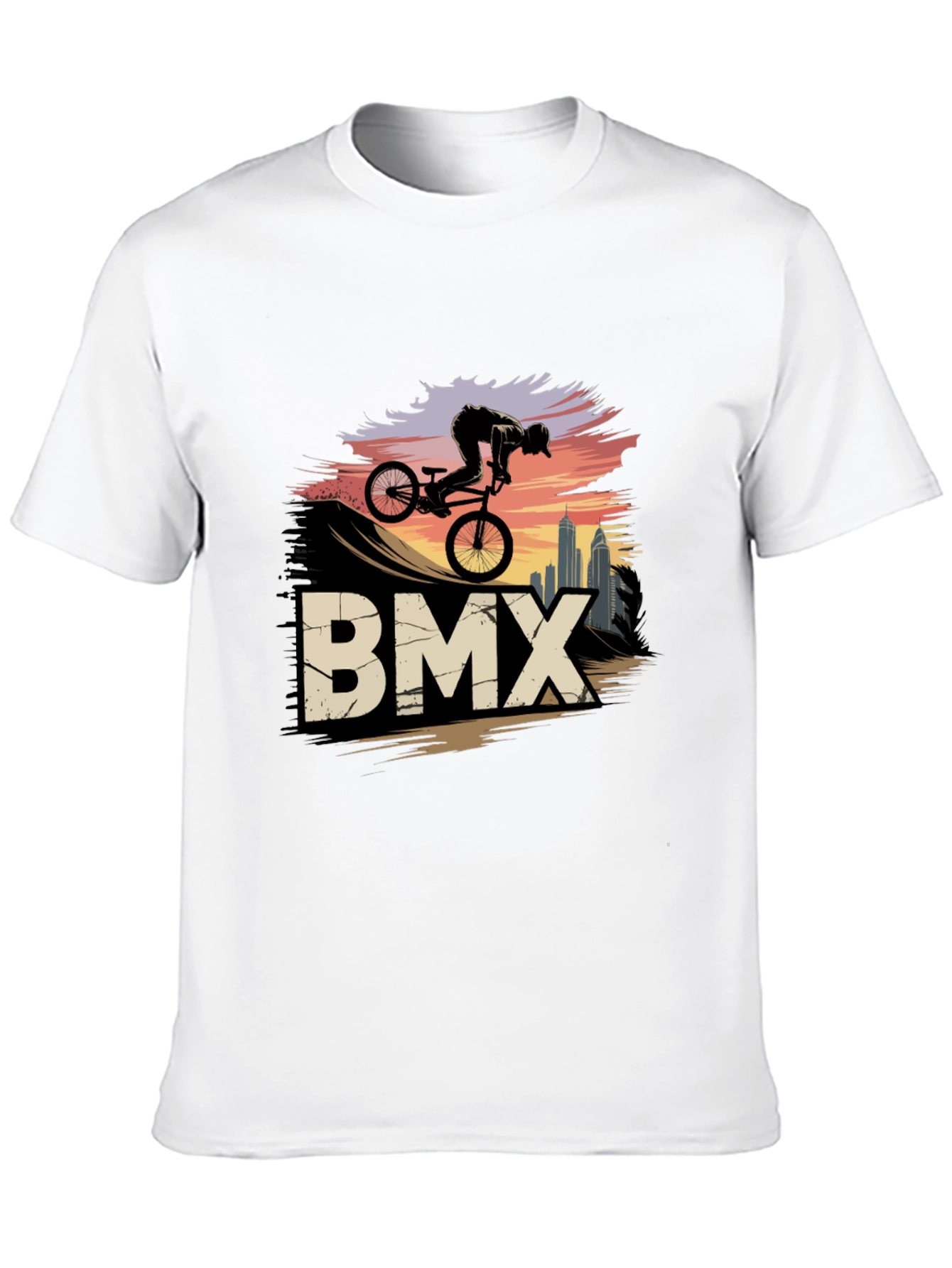 BMX Rider Graphic Tee - Urban Style Shirt