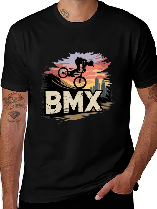 BMX Rider Graphic Tee - Urban Style Shirt