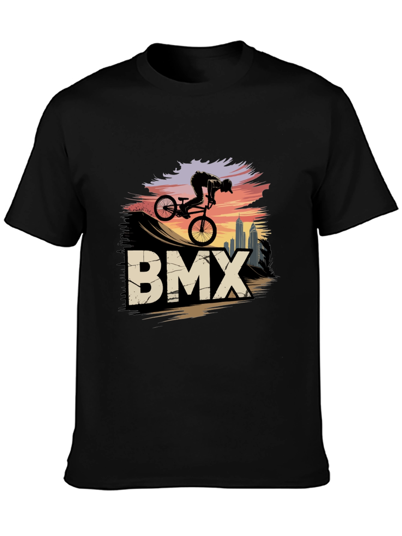 BMX Rider Graphic Tee - Urban Style Shirt