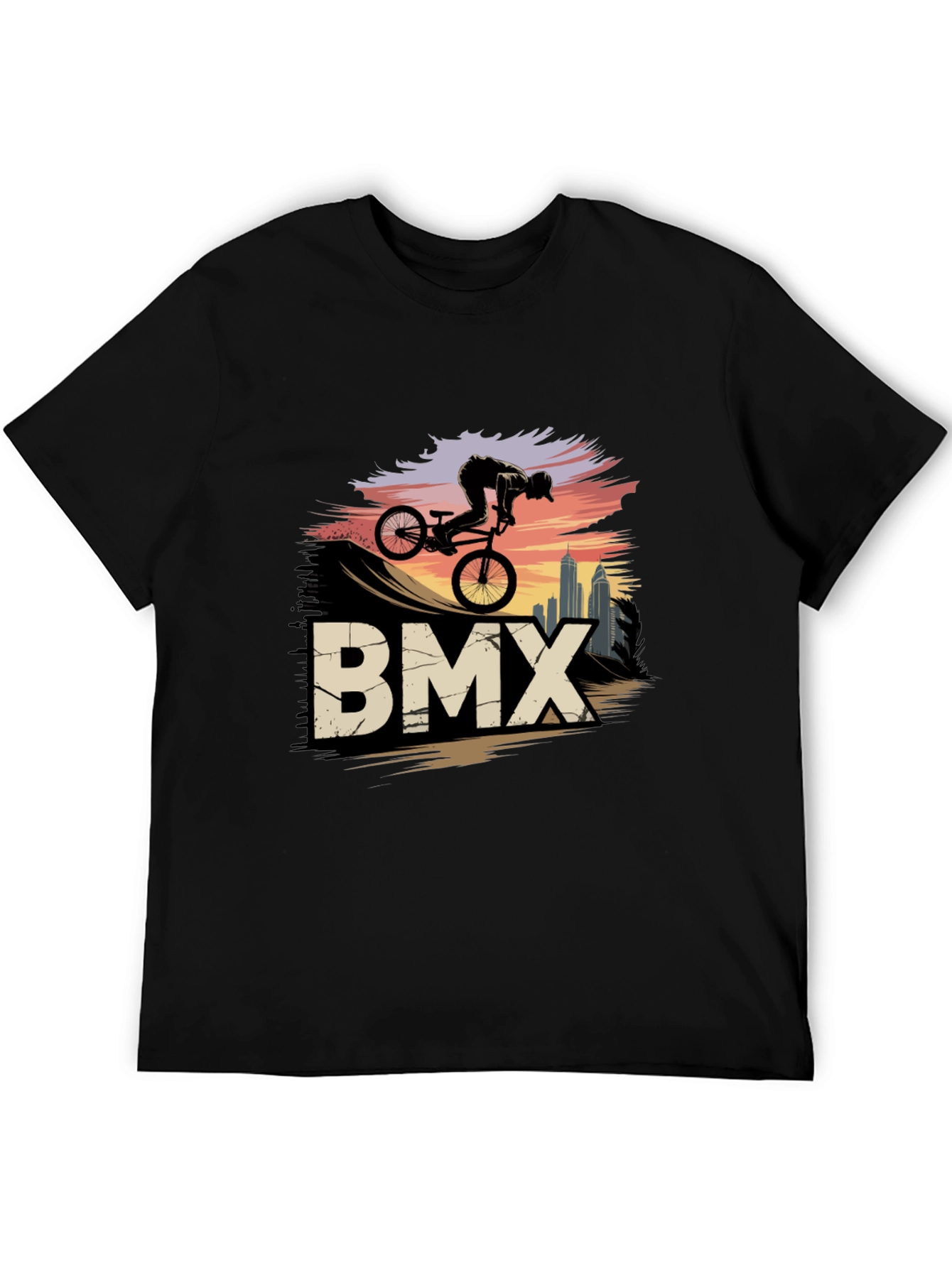 BMX Rider Graphic Tee - Urban Style Shirt