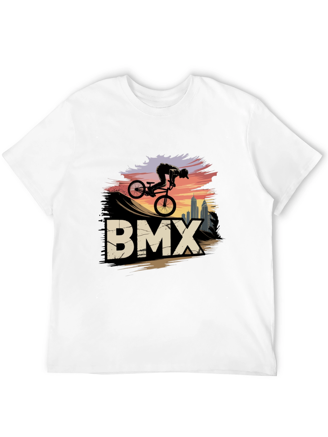 BMX Rider Graphic Tee - Urban Style Shirt