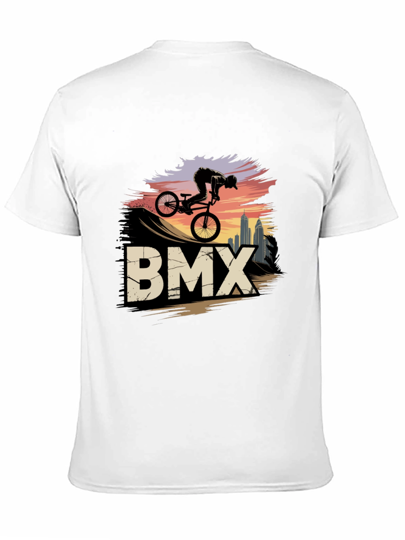 BMX Rider Graphic Tee - Urban Style Shirt