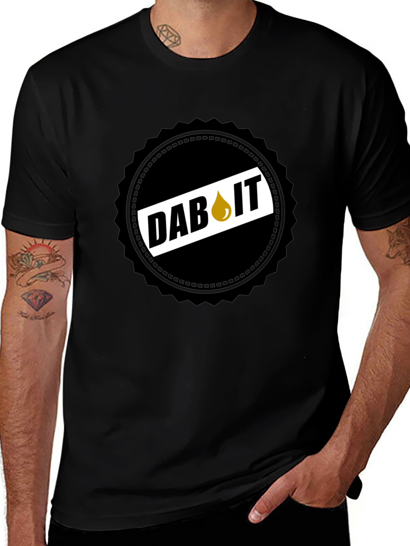 Dab It T-Shirt - Black Graphic Tee