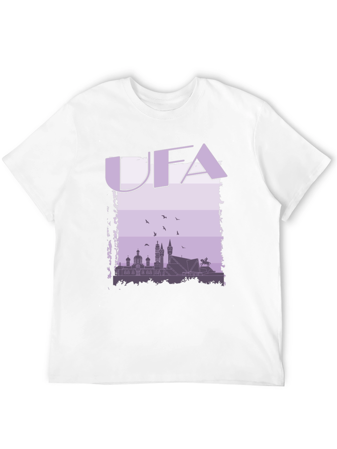 UFA Skyline Graphic T-Shirt - Black Cotton Tee