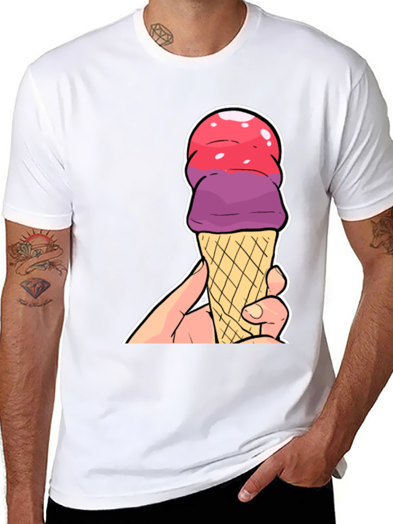 Ice Cream Cone Graphic T-Shirt