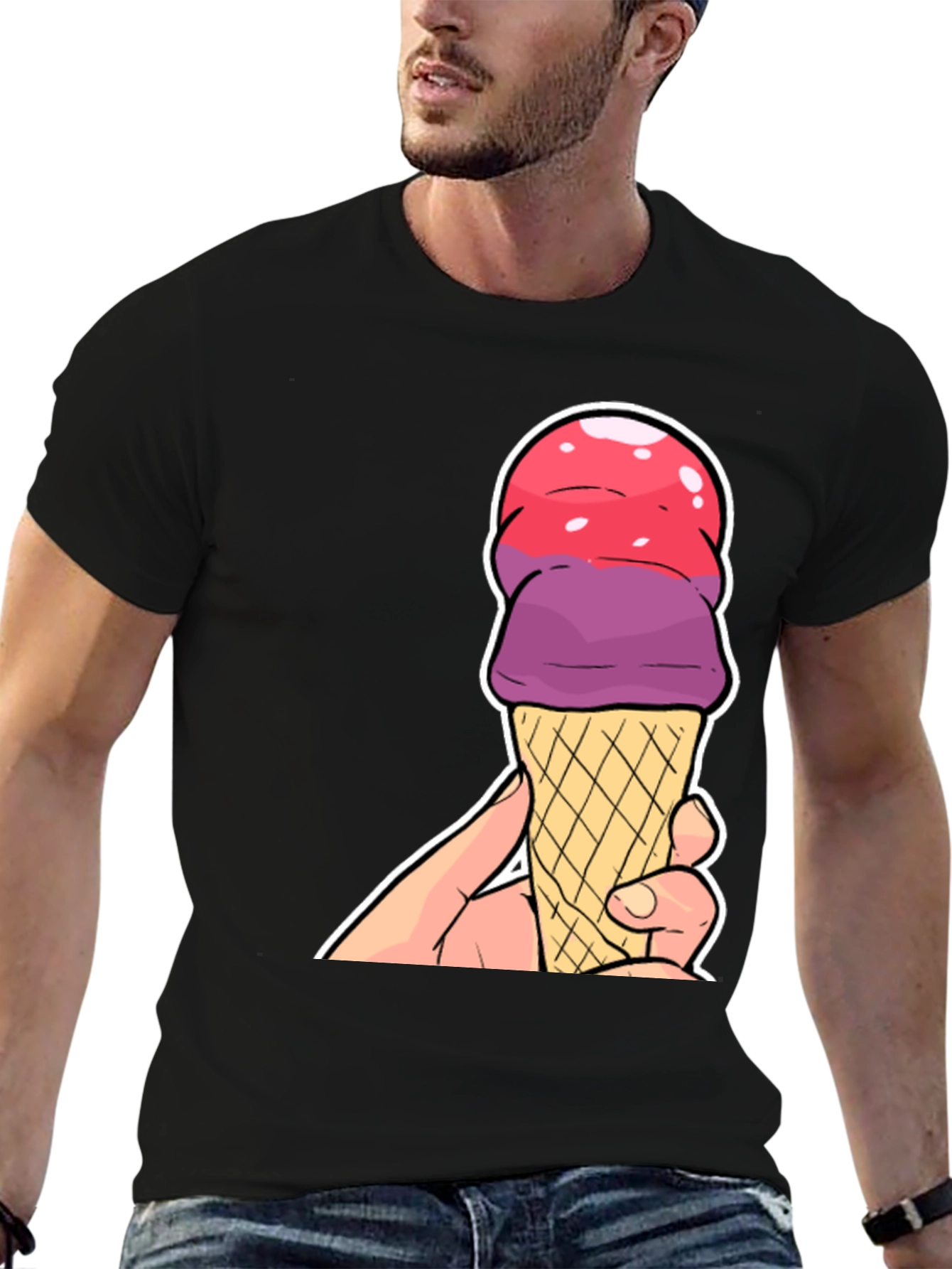 Ice Cream Cone Graphic T-Shirt