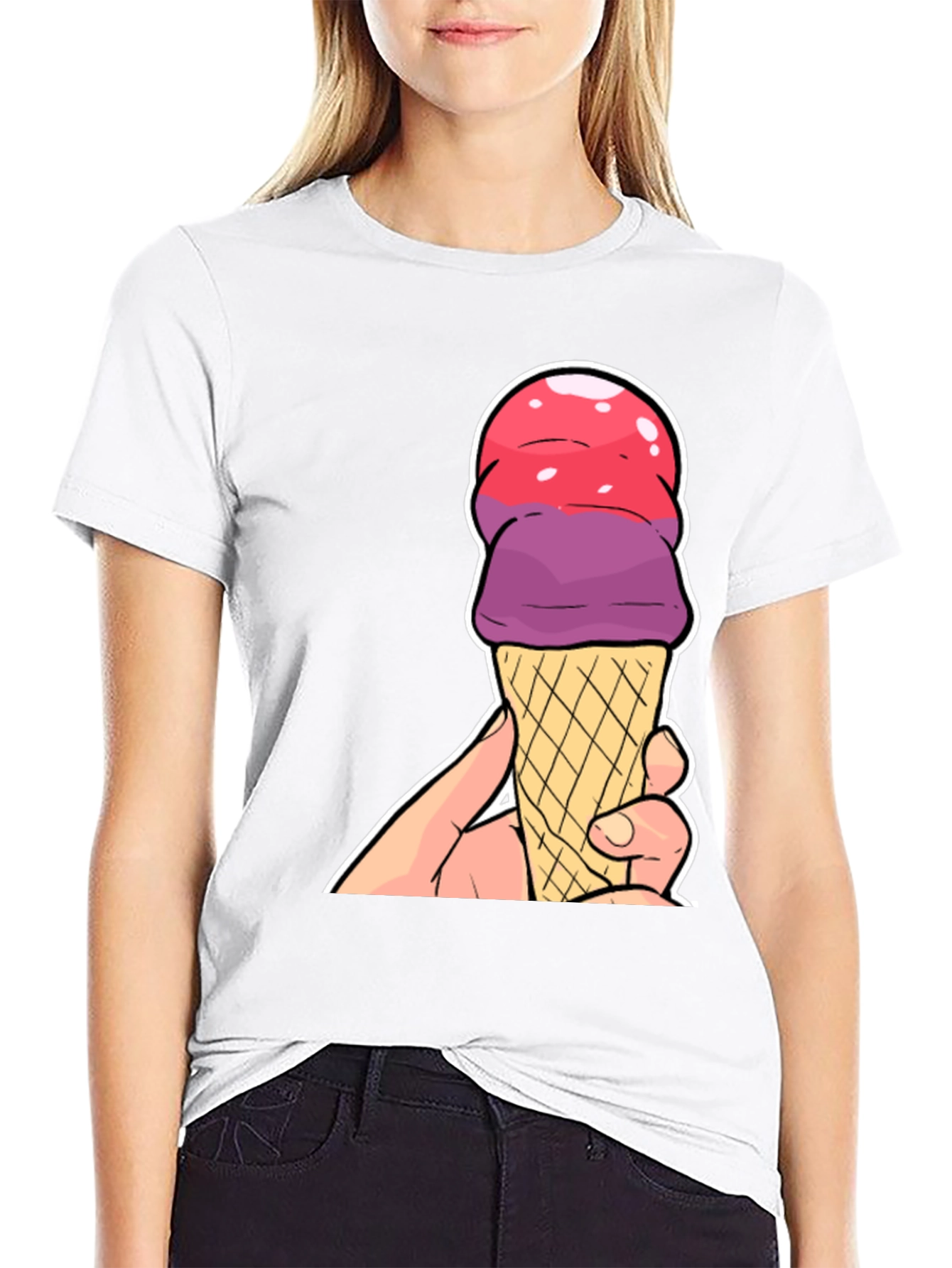 Ice Cream Cone Graphic T-Shirt