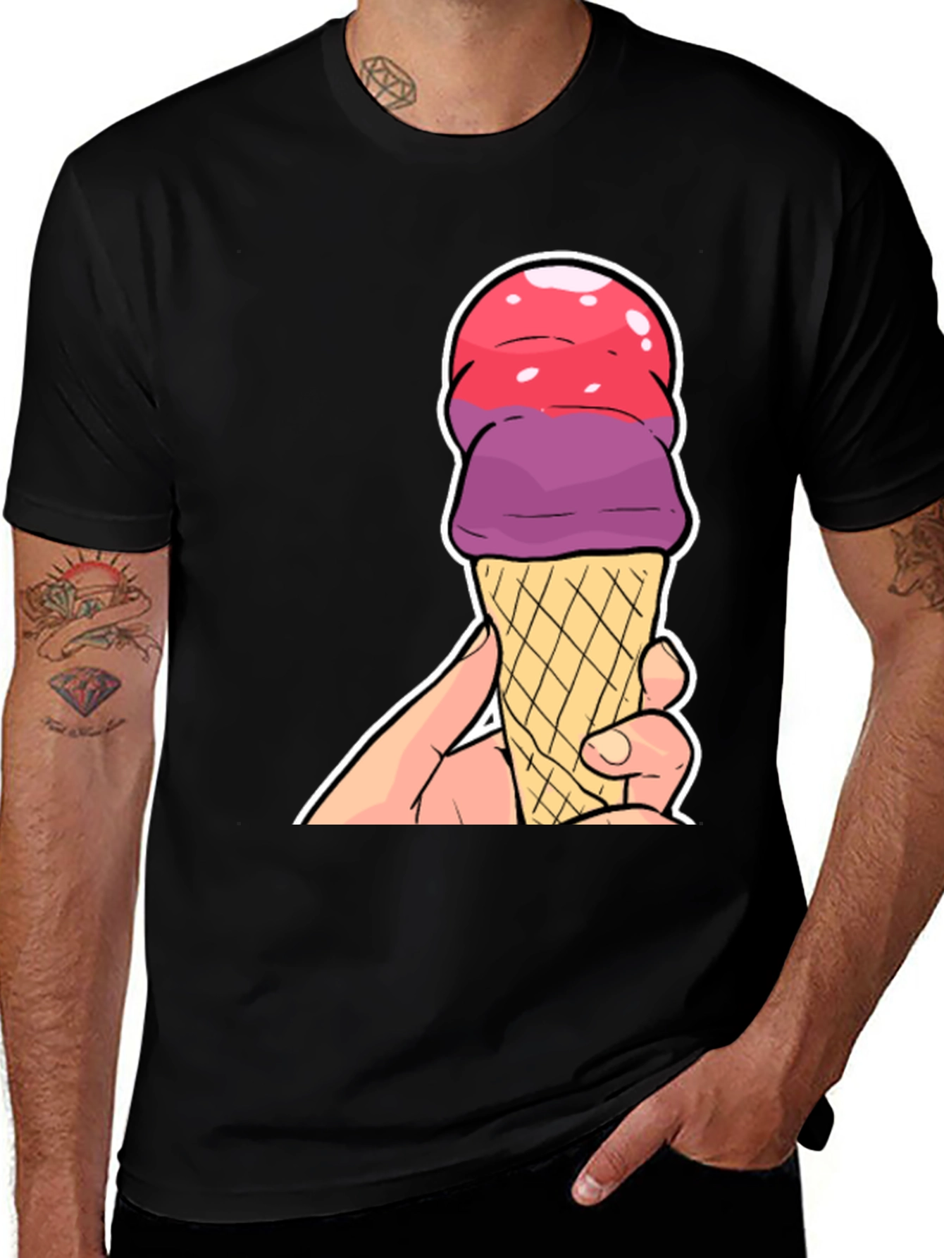 Ice Cream Cone Graphic T-Shirt