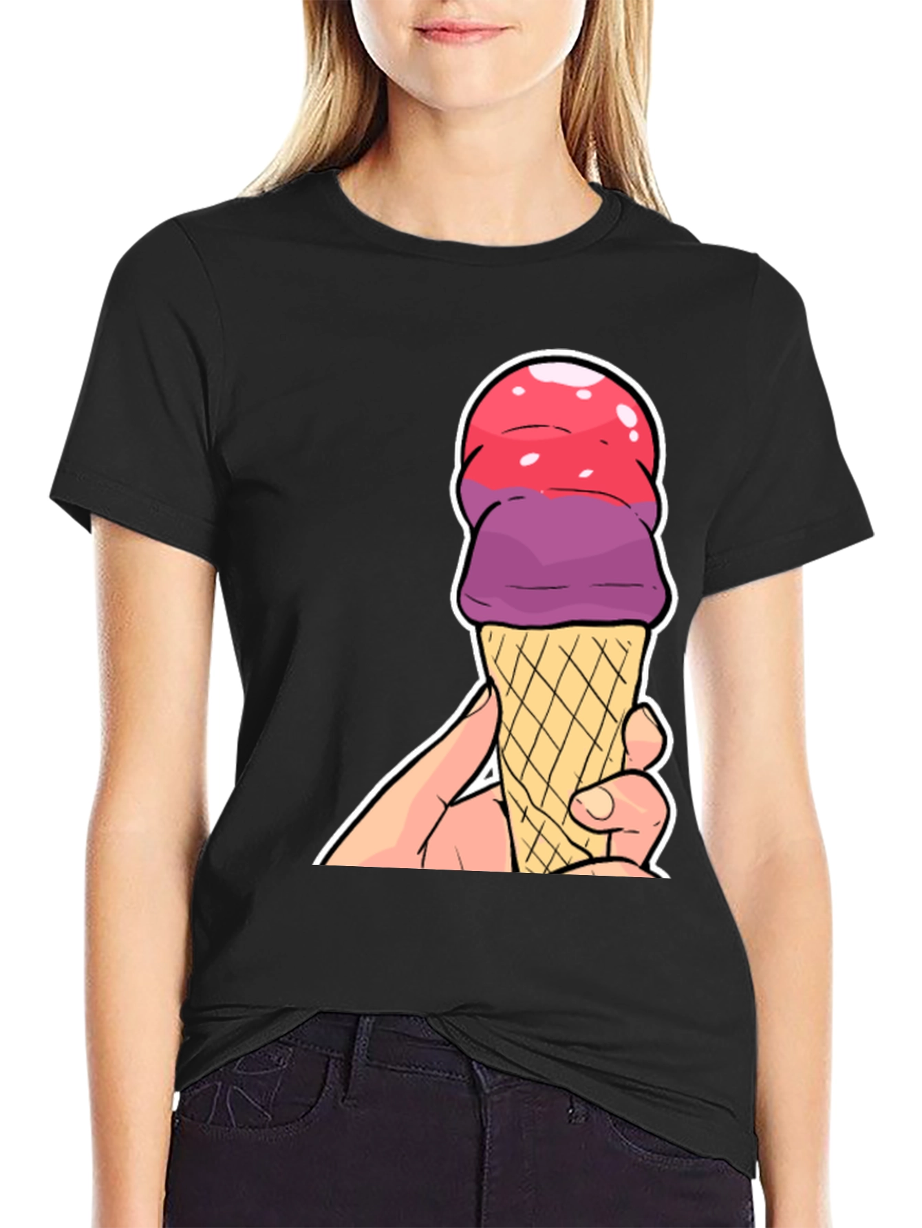 Ice Cream Cone Graphic T-Shirt