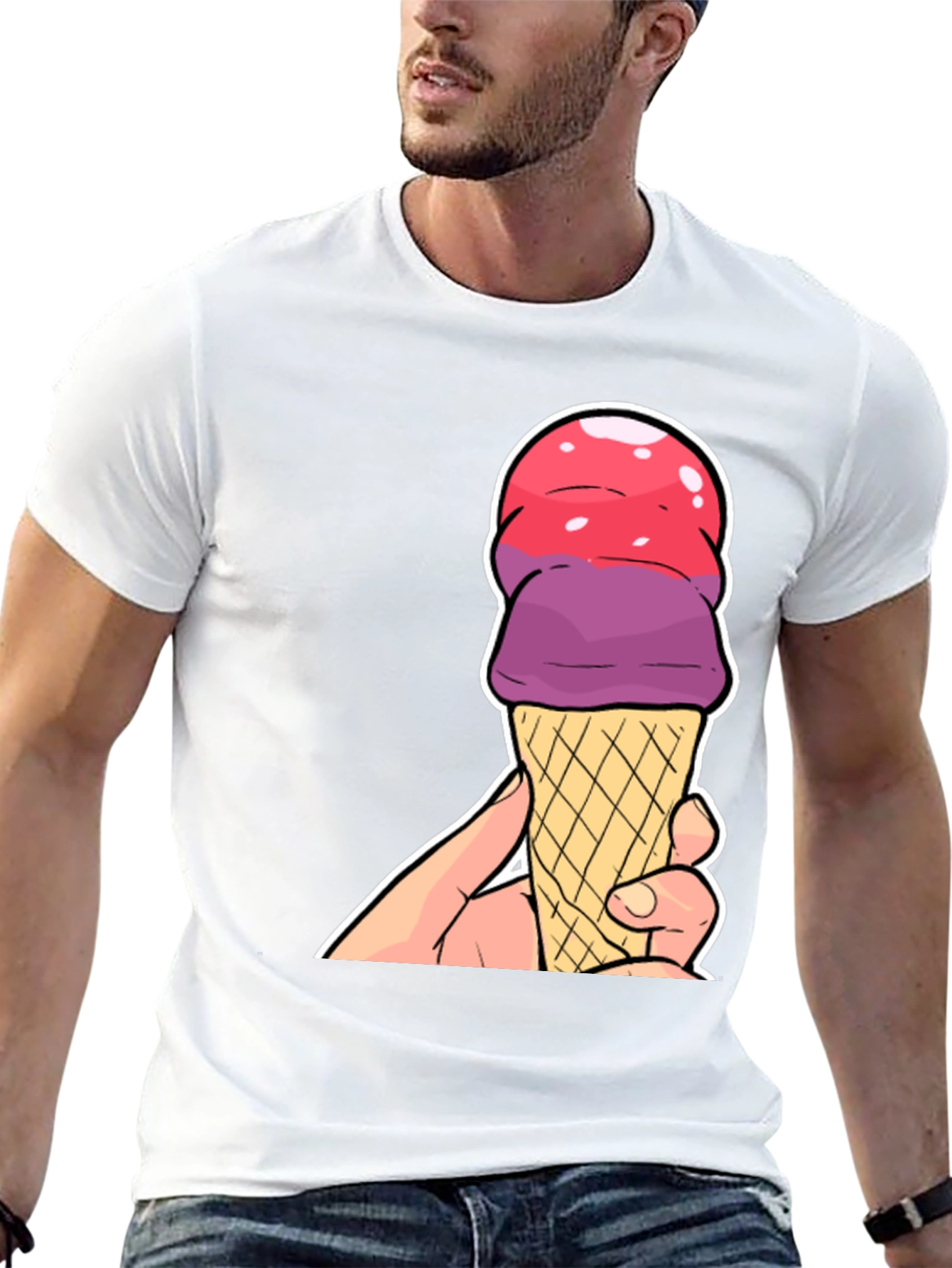 Ice Cream Cone Graphic T-Shirt