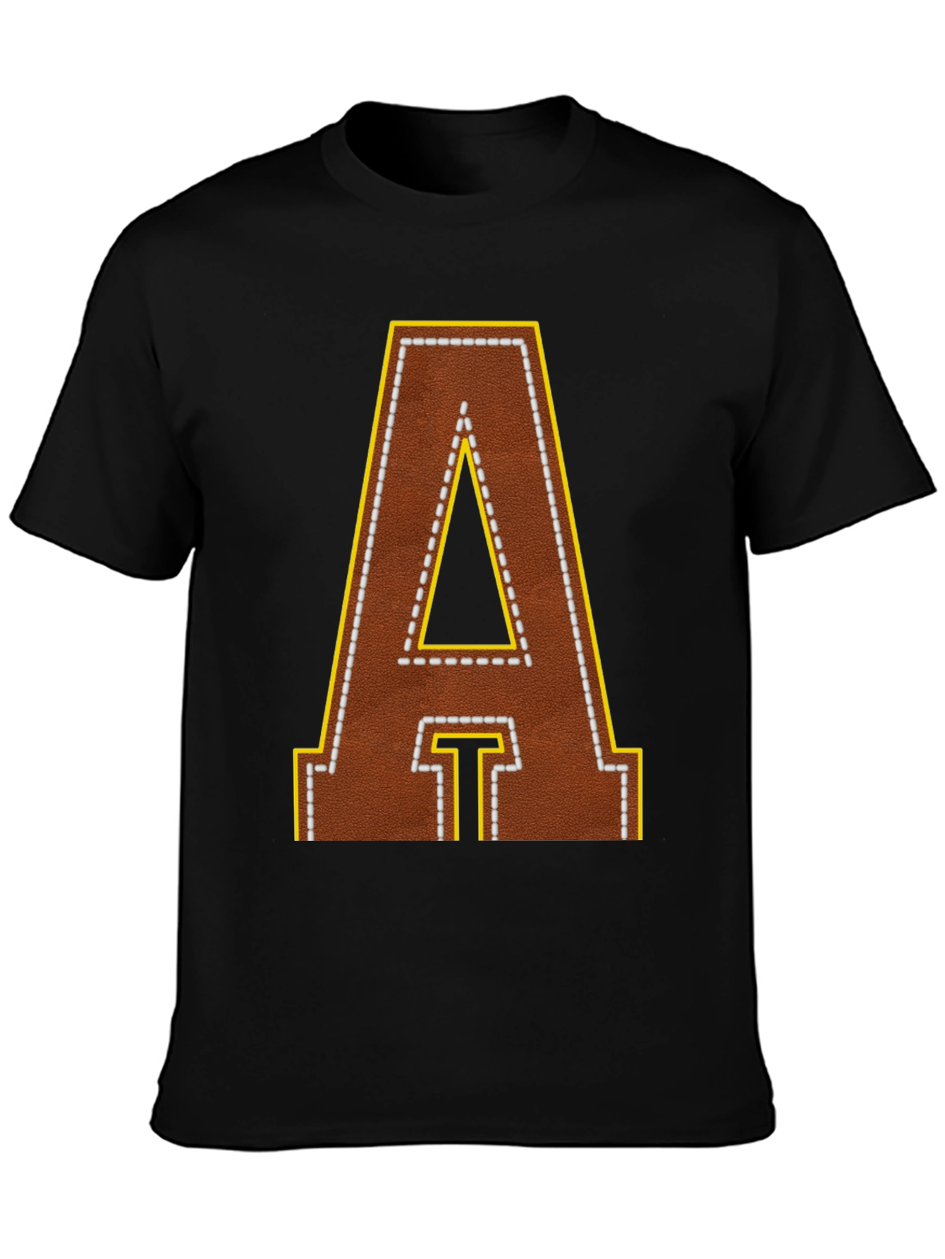 Football Leather Letter A T-Shirt