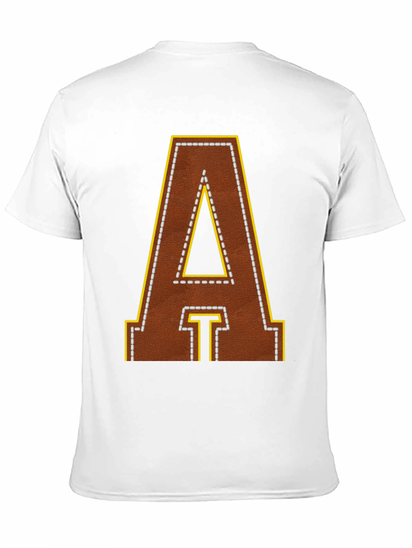 Football Leather Letter A T-Shirt