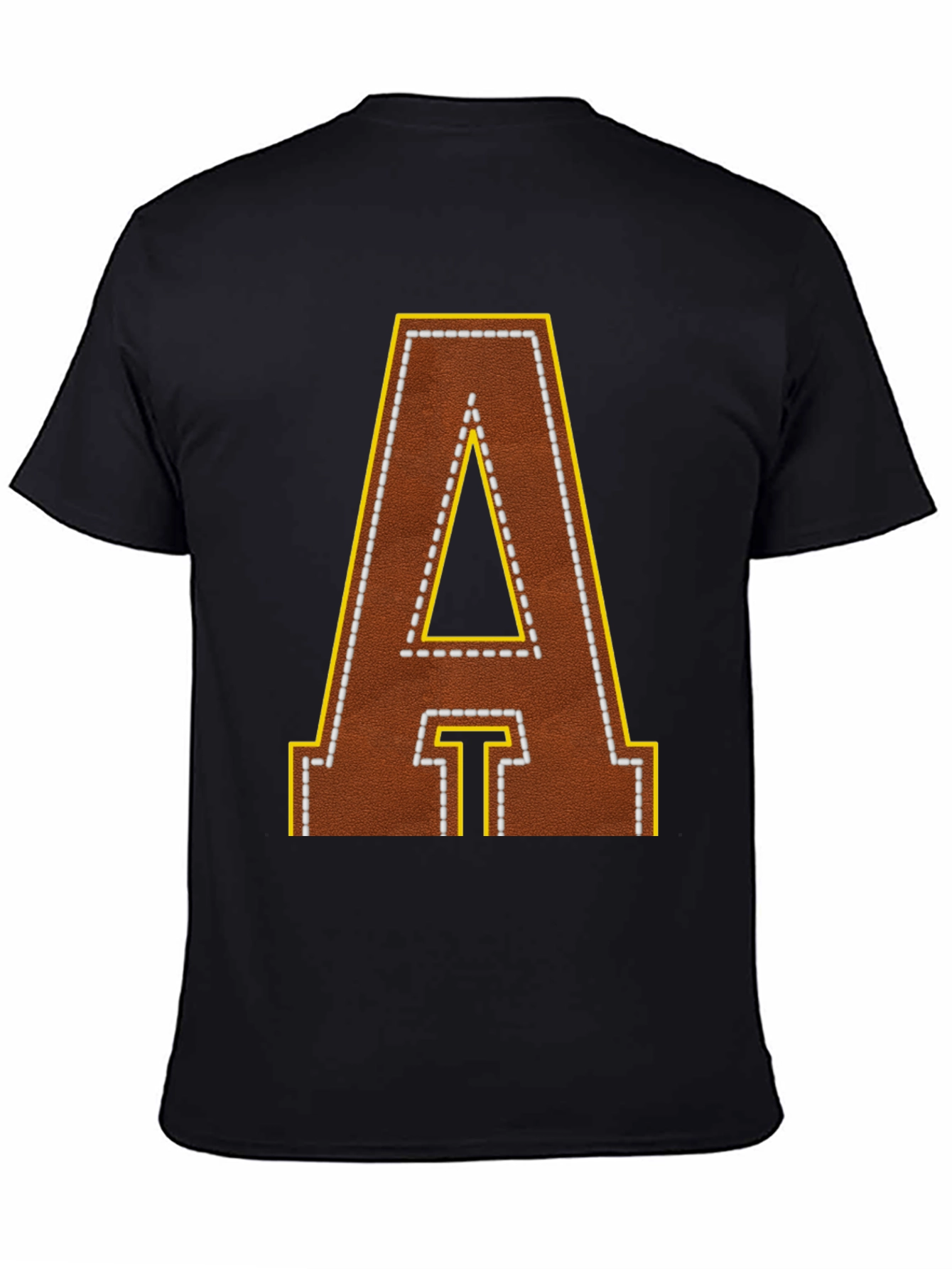 Football Leather Letter A T-Shirt